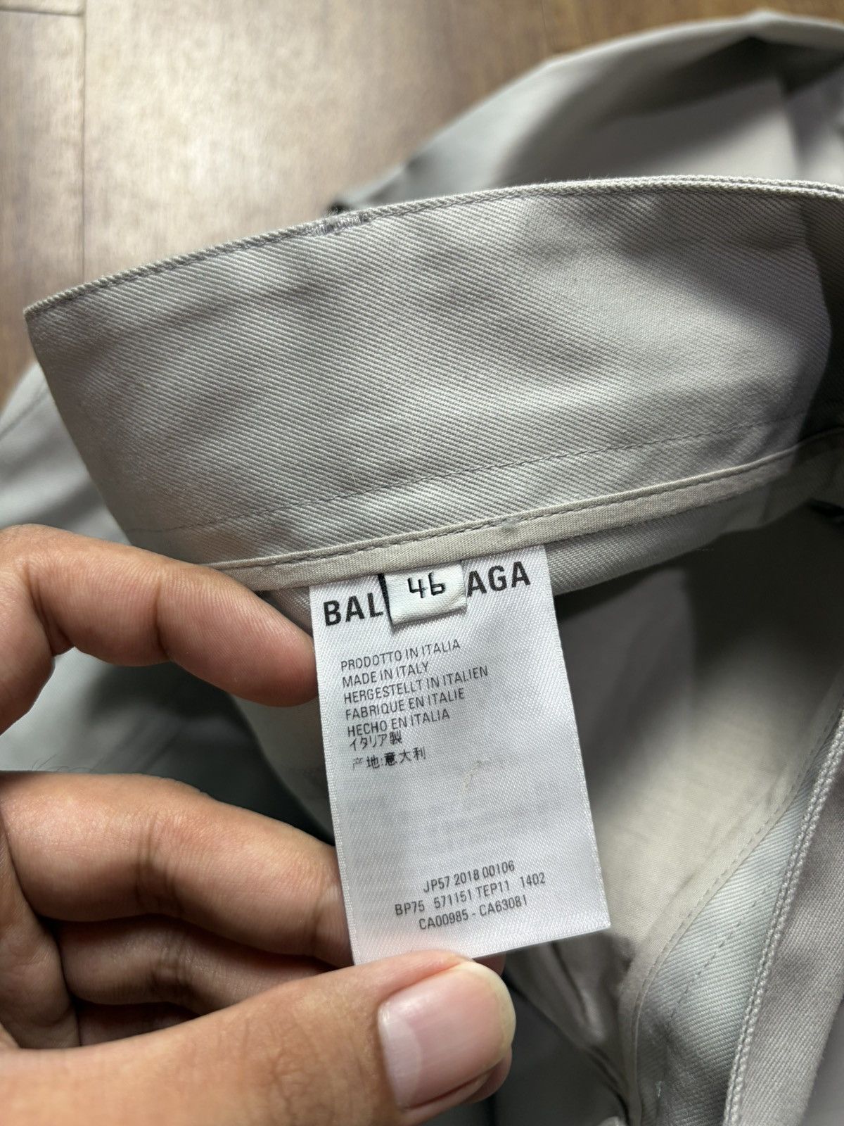 Balenciaga FREE TAX! BNWT 2018 Balenciaga Grey Fluid Trouser Pants Size US 30 / EU 46 - 11 Thumbnail