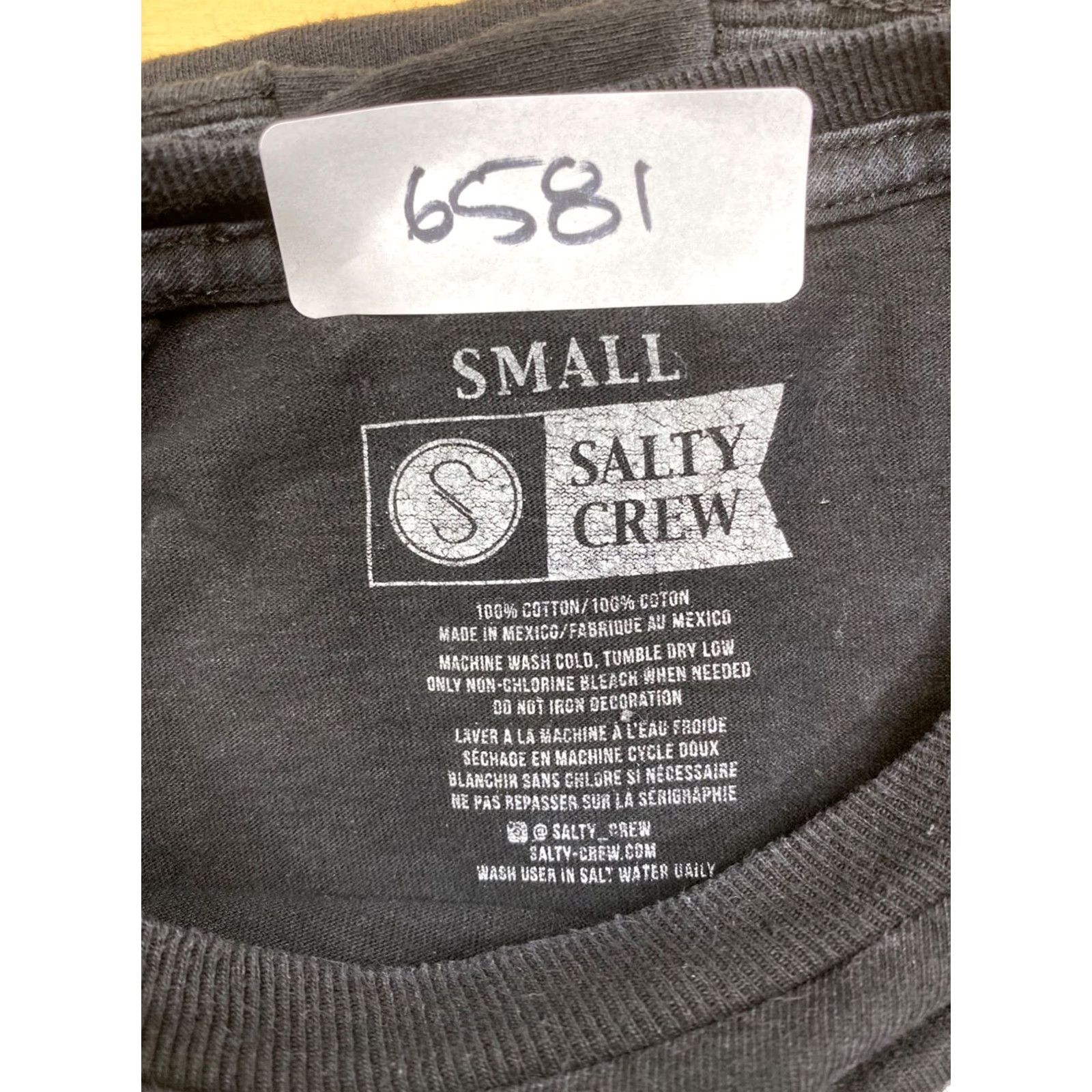 Vintage Salty Crew T-Shirt Small Black Crew Neck Men Fish Shirt Dirt? Rot? Size US S / EU 44-46 / 1 - 4 Thumbnail
