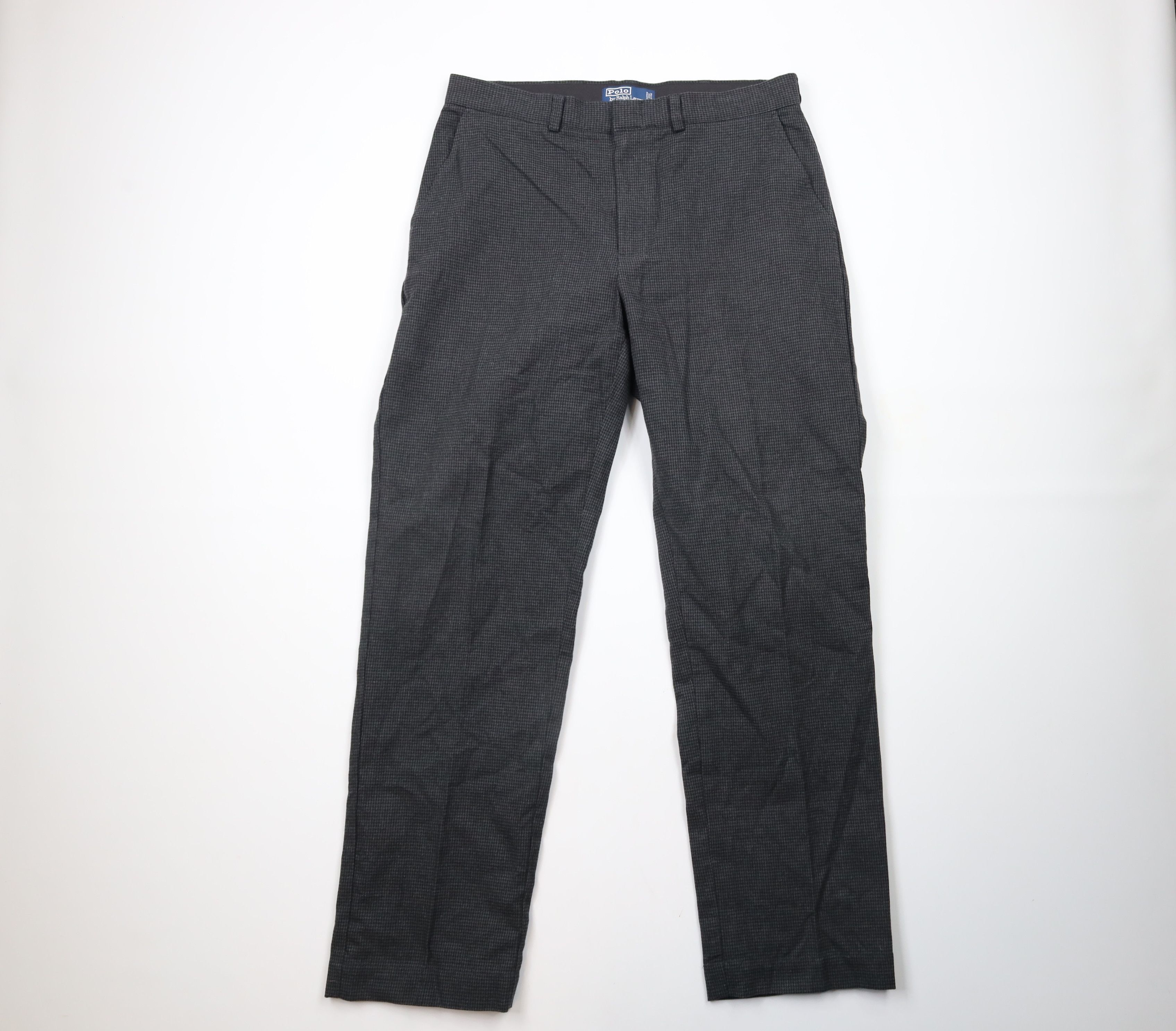 Ralph Lauren × Vintage Vintage 90s Ralph Lauren Houndstooth Wide Leg Chino Pants Size US 34 / EU 50 - 1 Thumbnail