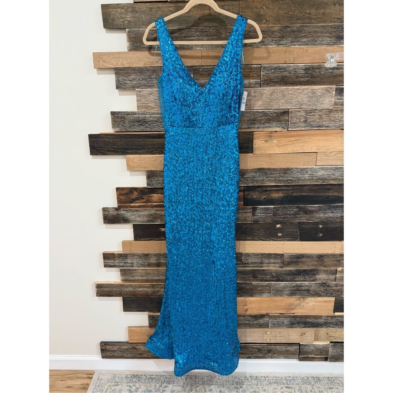 Other Morgan & Co New Chloé Sequined Gown Dress stretch Sz 5 fit s Size S / US 4 / IT 40 - 3 Thumbnail