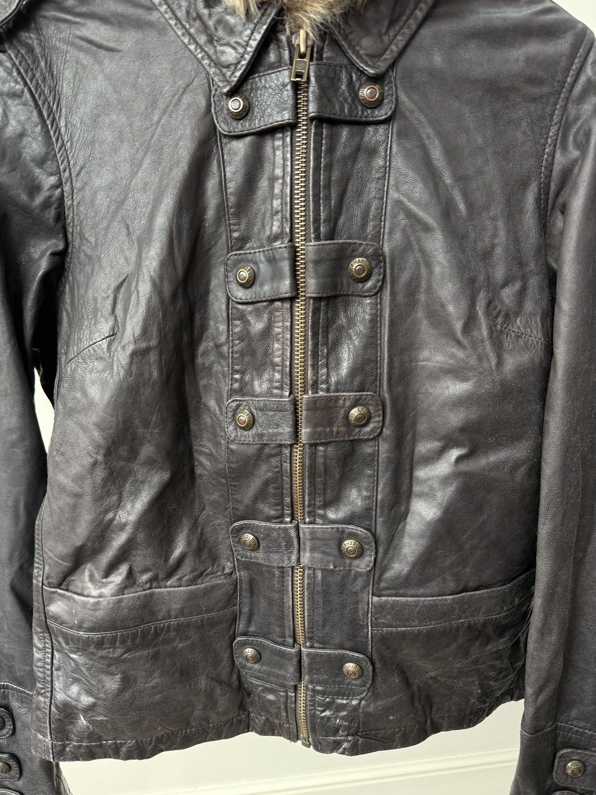 Harley Davidson Vintage Harley-Davidson Archive Faded Leather Women's Jacket Size S / US 4 / IT 40 - 7 Thumbnail