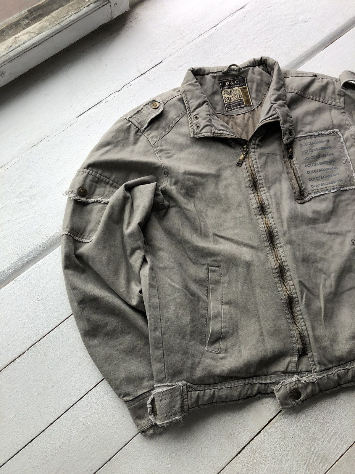 Vintage Very Rare Vintage Dolce&Gabbana Military Multi Pocket Jacket Size US L / EU 52-54 / 3 - 2 Thumbnail