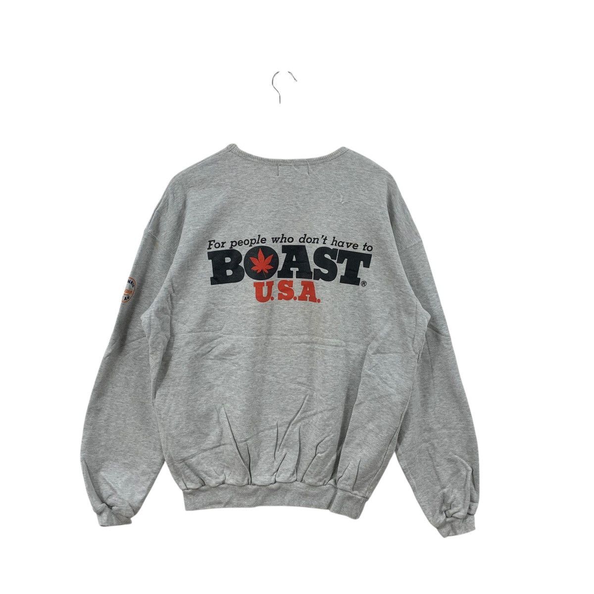 Vintage Vintage 90’ BOAST USA Tennis Team Double Sided Sweatshirt Size US XL / EU 56 / 4 - 7 Thumbnail