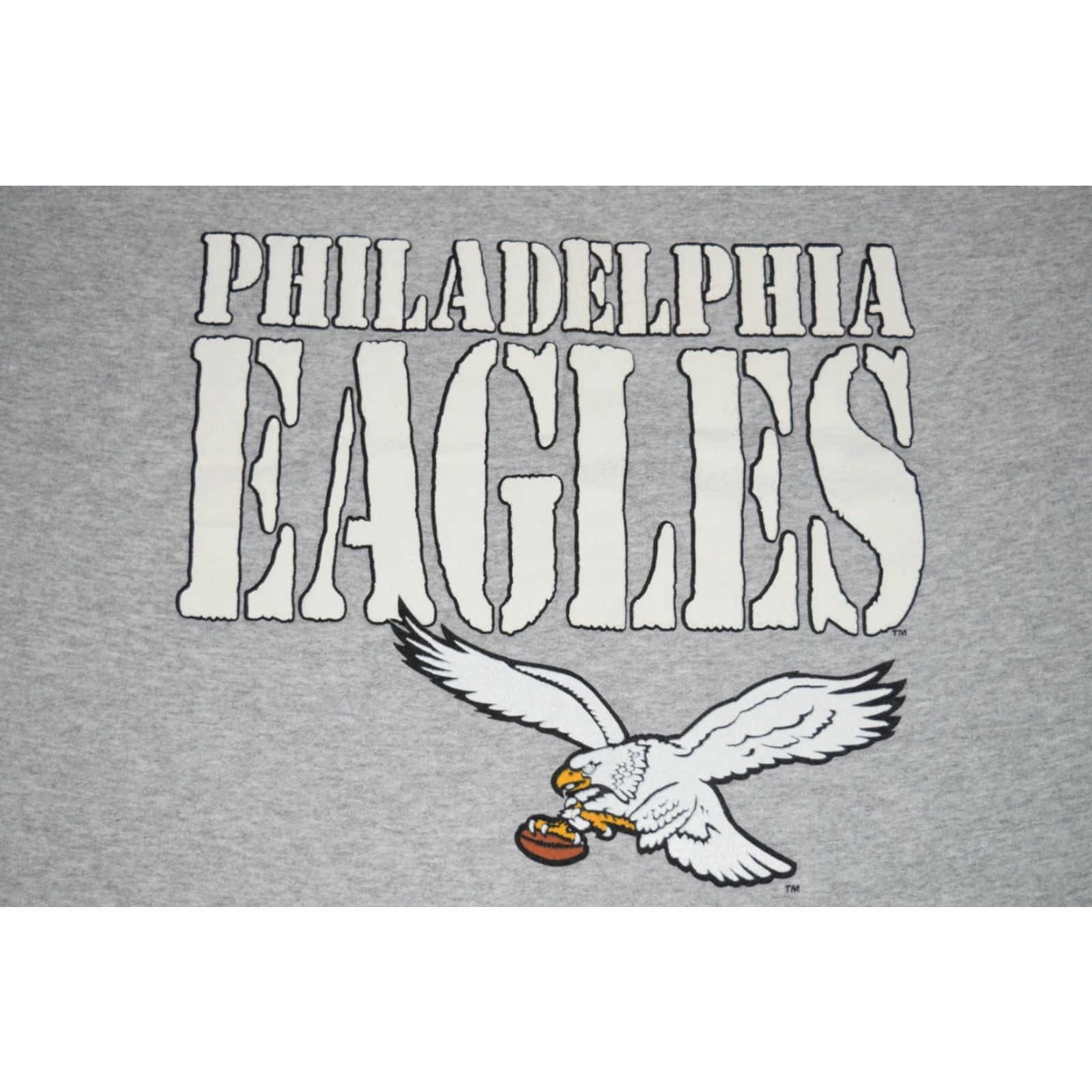 NFL Vintage 1980s Garan Philadelphia Eagles Football Sleeveless Sweatshirt Men Medium Black Grey NFL RARE Size US M / EU 48-50 / 2 - 2 Thumbnail