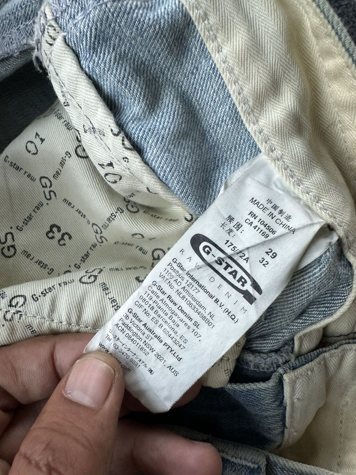 Beauty Beast × G-Star Gstar Raw G33/01 Distressed Denim D167 Size US 29 - 16 Thumbnail
