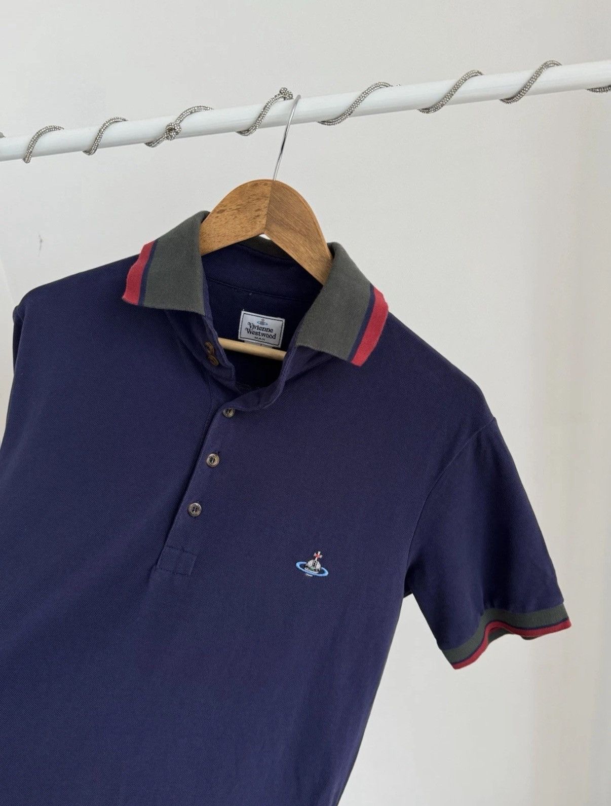Vivienne Westwood Vivienne Westwood Vintage Classic Dark Blue Polo T-shirt Size US XL / EU 56 / 4 - 9 Thumbnail