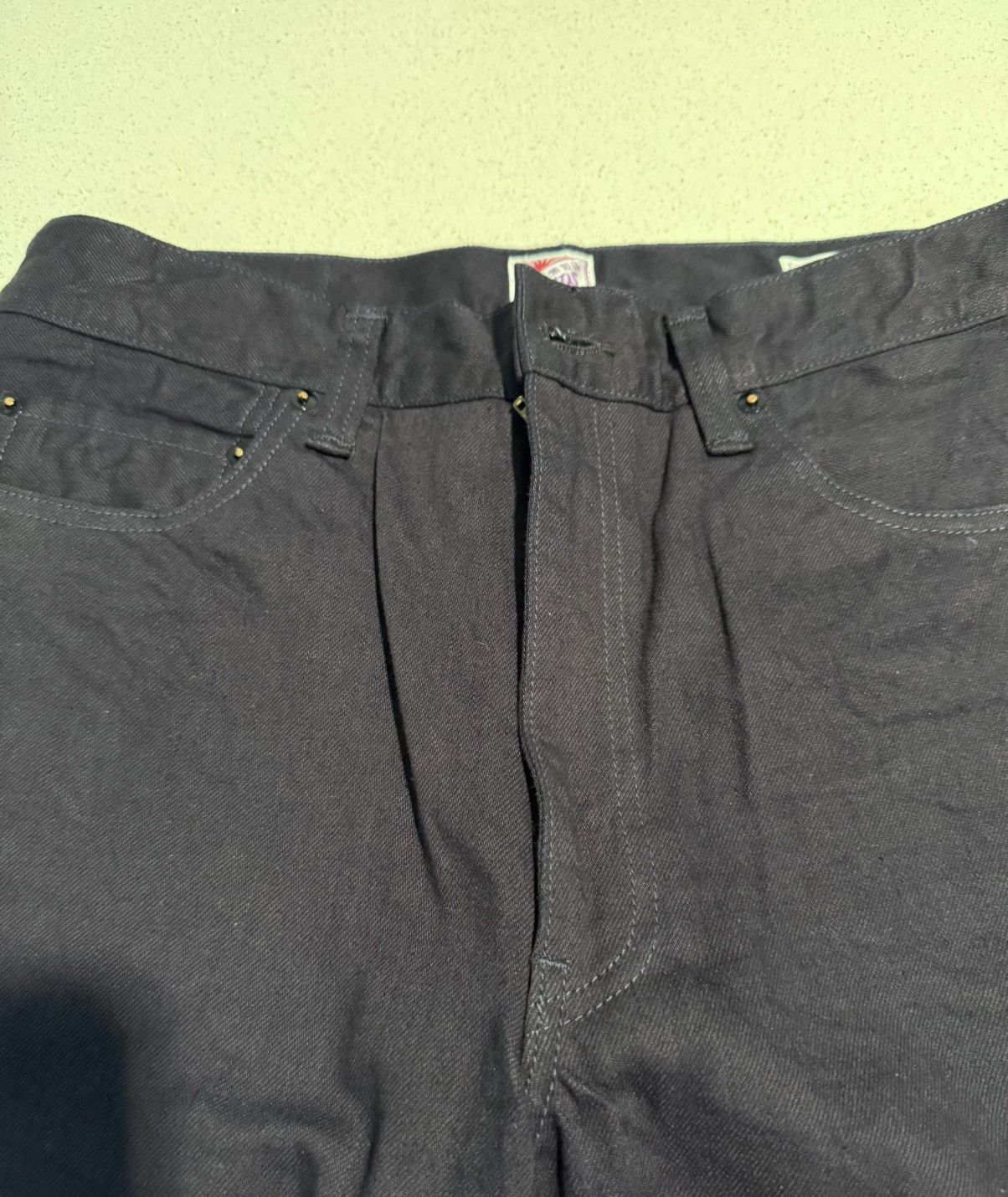 Prps PRPS AMX natural indigo/black jean- high rise tapered Size 31" - 6 Thumbnail