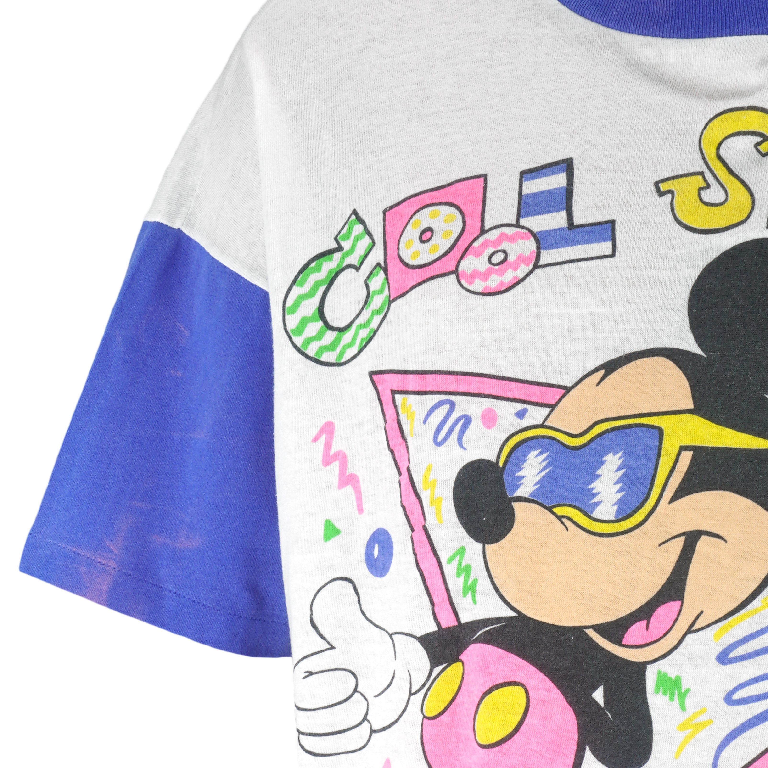 Disney Vintage - Mickey Mouse Cool Shades T-Shirt 1990s Size US XL / EU 56 / 4 - 3 Thumbnail