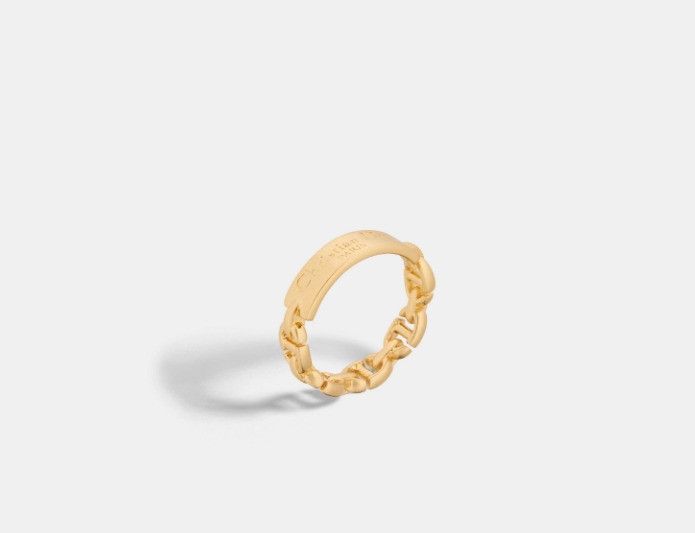 Dior o1w1db10325 Size: OS / R206 Club Ring in Gold Size ONE SIZE - 1 Thumbnail