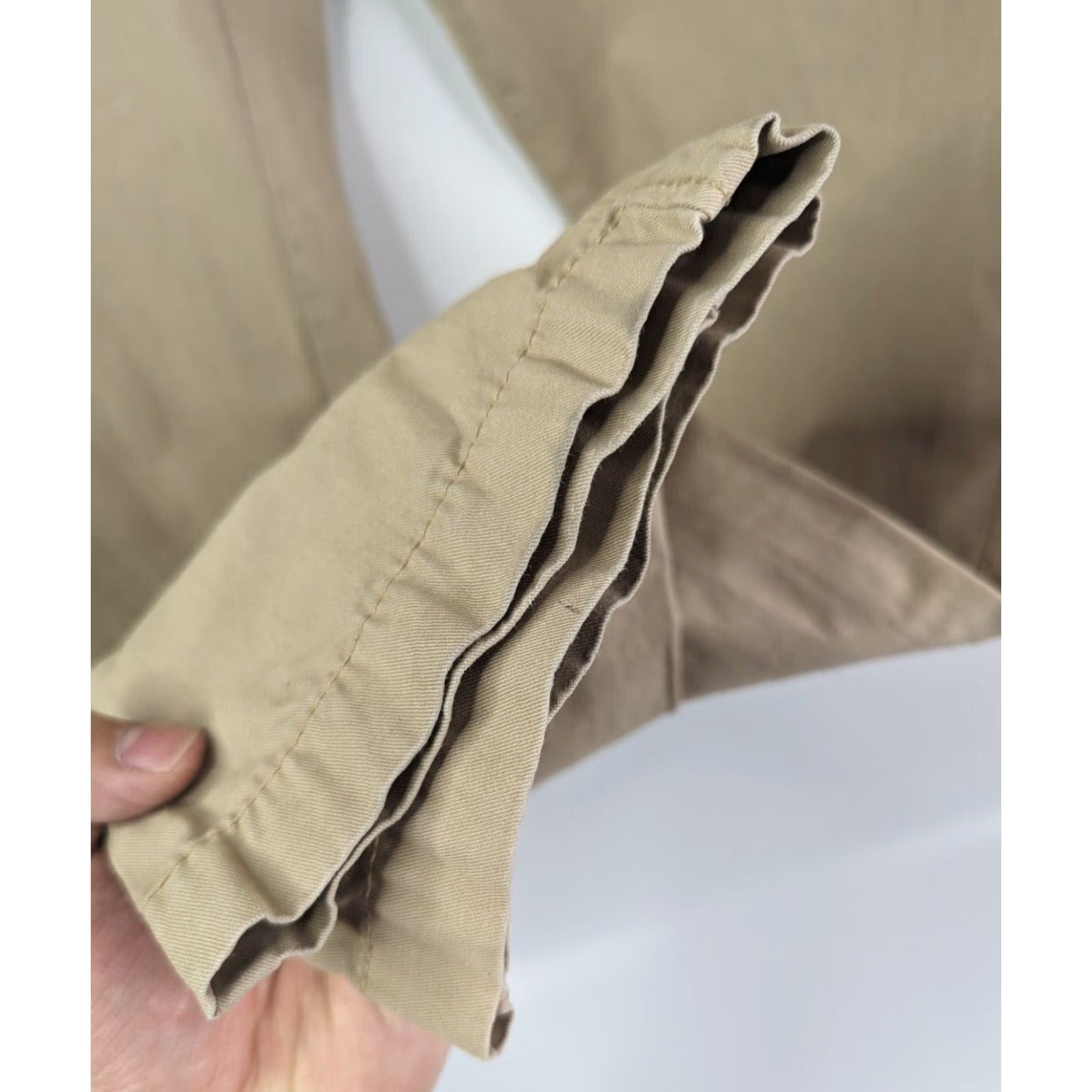 American Eagle Outfitters American Eagle Outfitters Pants Mens 32 Chino Straight Khaki Beige Cotton Flat Front 30 In Distressed Size US 32 / EU 48 - 3 Thumbnail