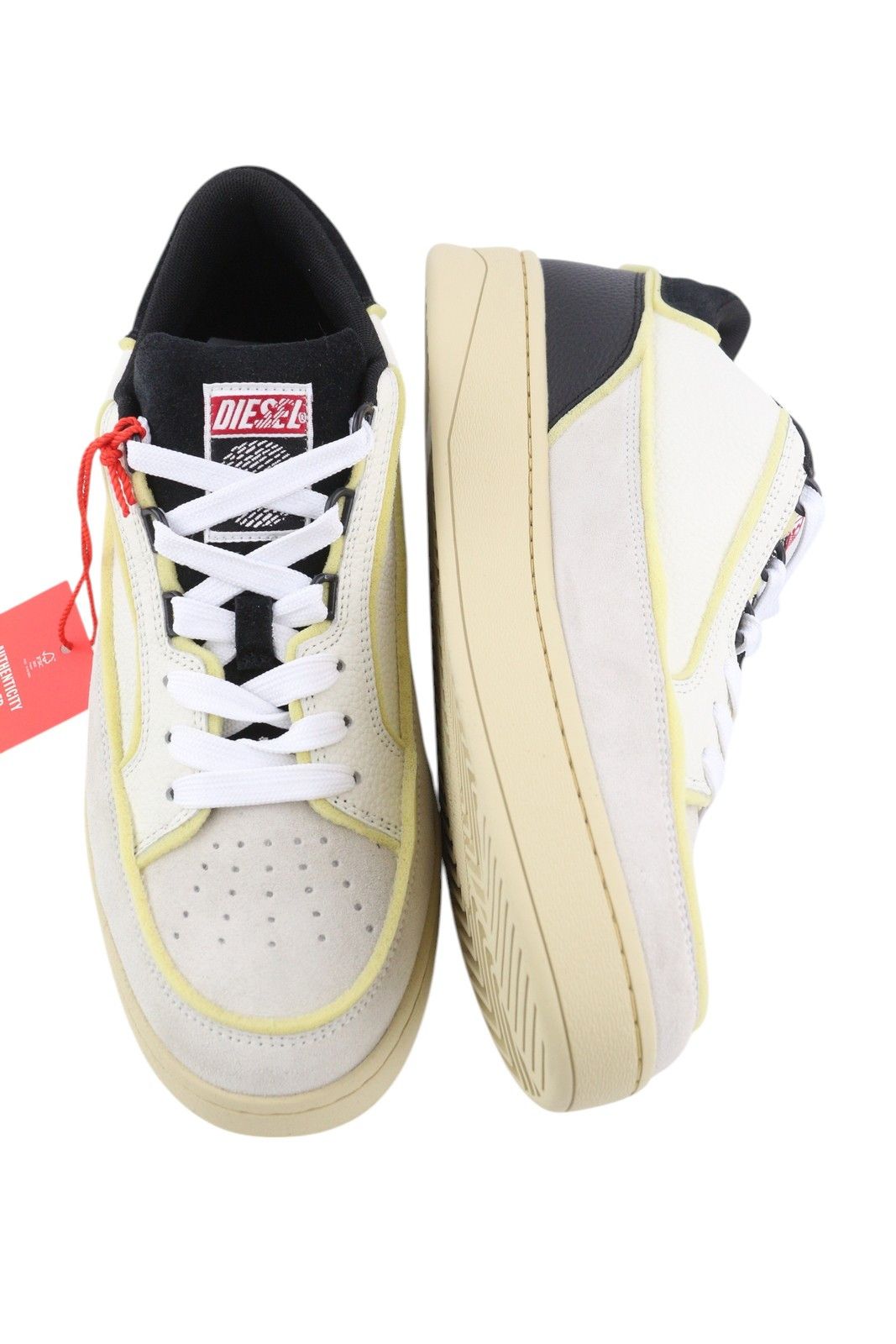 Diesel S-SINNA LOW EU41 White Leather Low Top 41078 Size US 8 / EU 41 - 6 Thumbnail