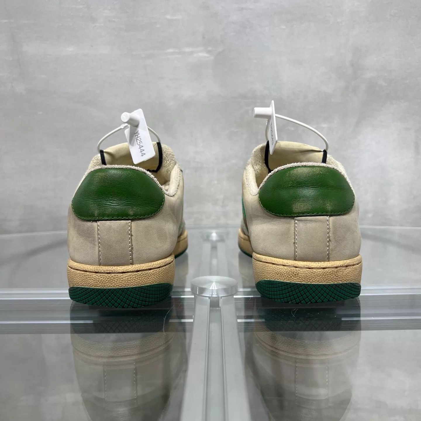 Gucci Gucci women's gray green distressed sneakers 37.5 Size US 7 / IT 37 - 6 Thumbnail