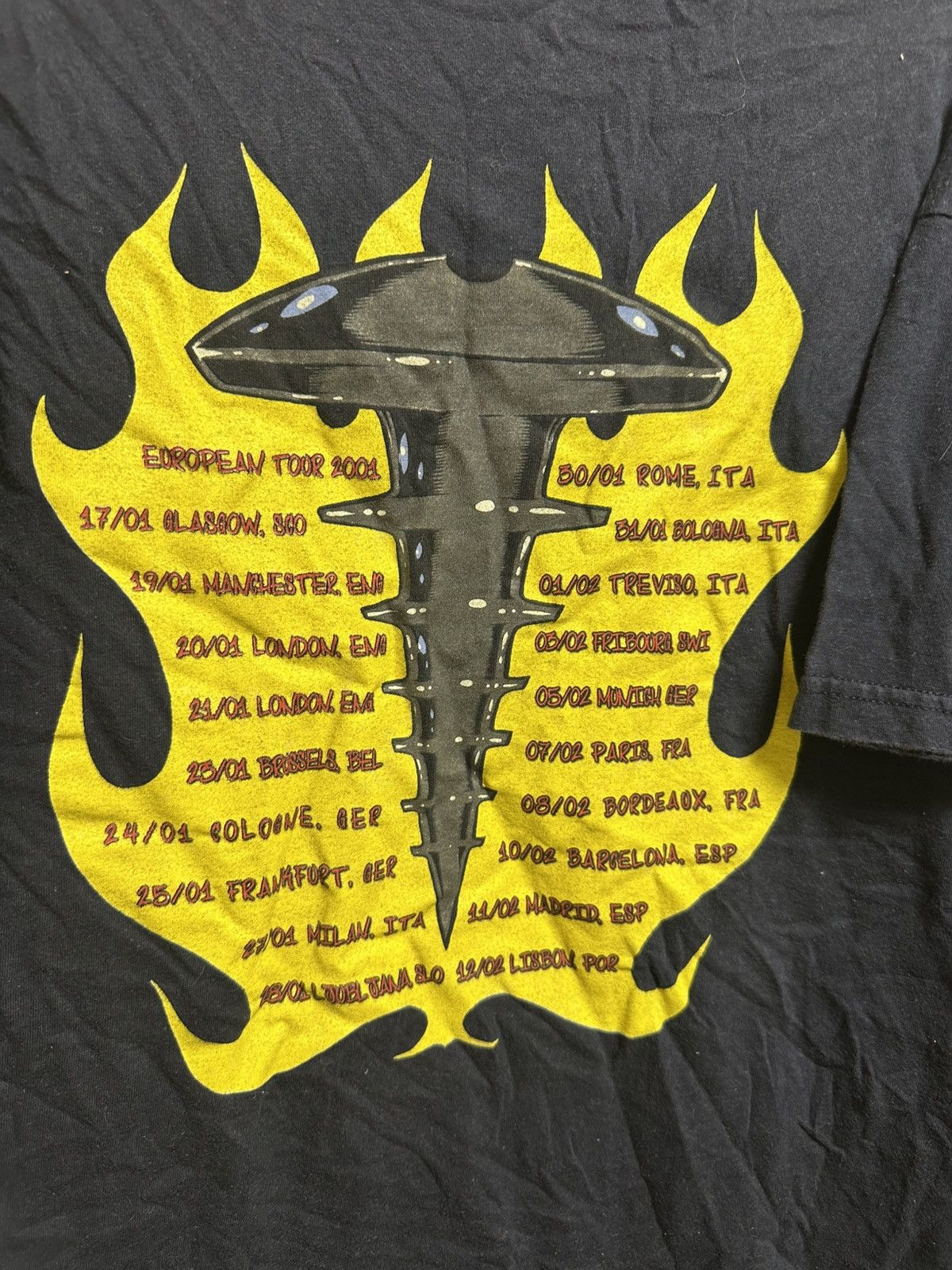 Vintage The Offspring T-Shirt Original Prankster 2001 European Tour Size US XL / EU 56 / 4 - 7 Thumbnail