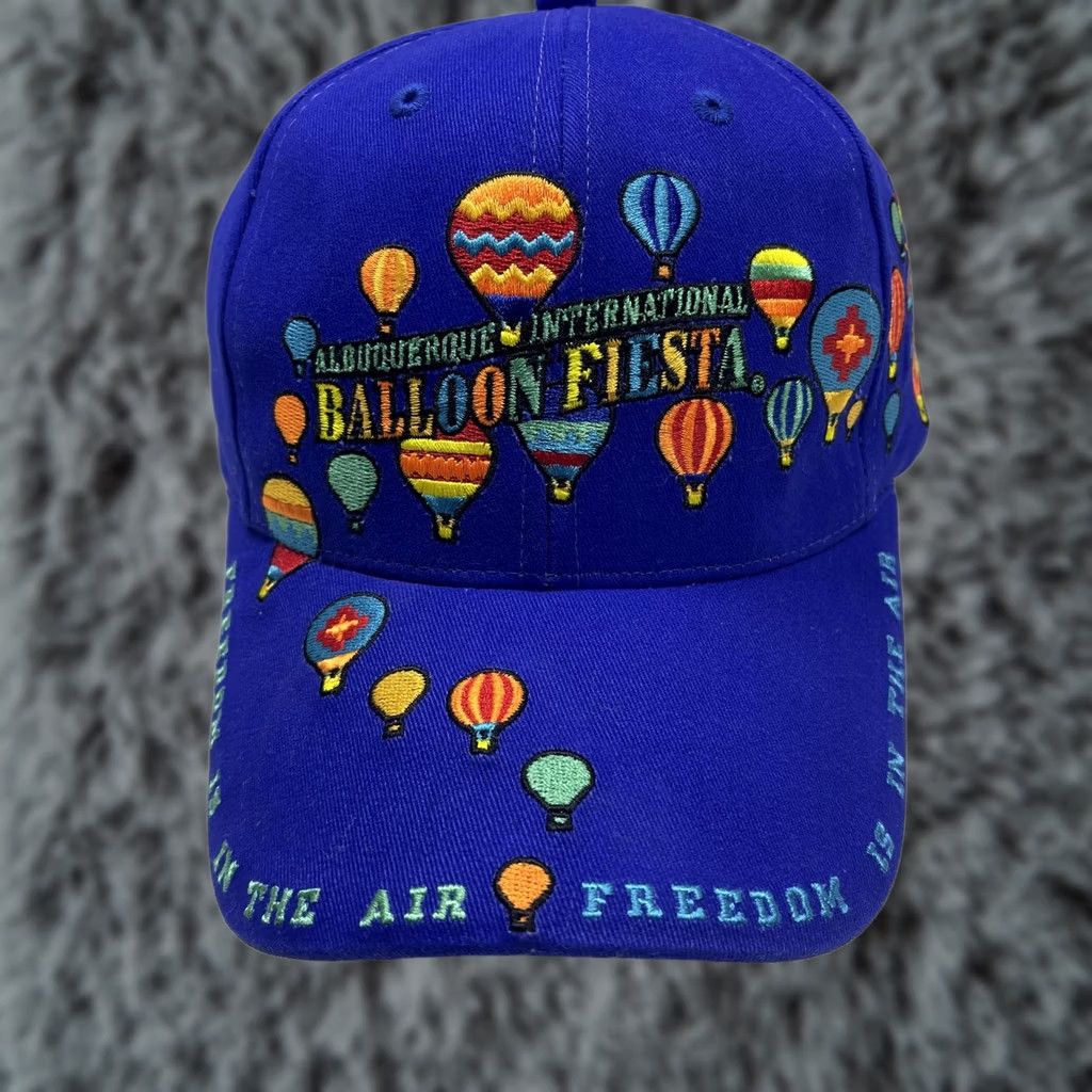 Vintage VINTAGE Albuquerque International Balloon Fiesta Hat Cap Strap Back Embroidered Size ONE SIZE - 1 Thumbnail