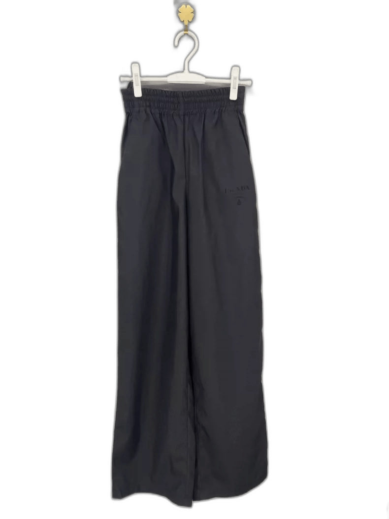 Prada Dark Logo Nylon Long Pants -2505