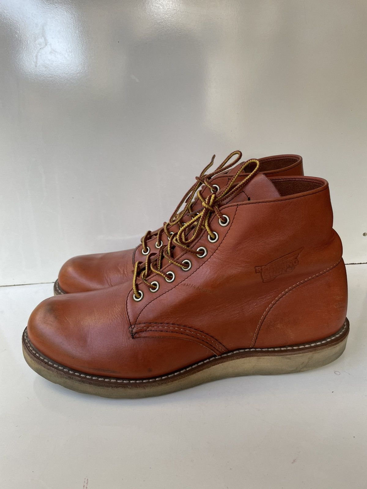 Red Wing Red Wing 8166 Round-Toe Brown Leather Men's Boots USA 9.5 Size US 9.5 / EU 42-43 - 4 Thumbnail