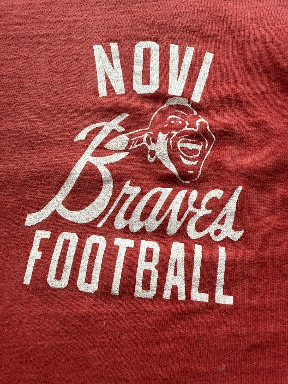 Vintage Vintage 60s Novi Braves Football Graphic Tee Size US XXL / EU 58 / 5 - 3 Thumbnail