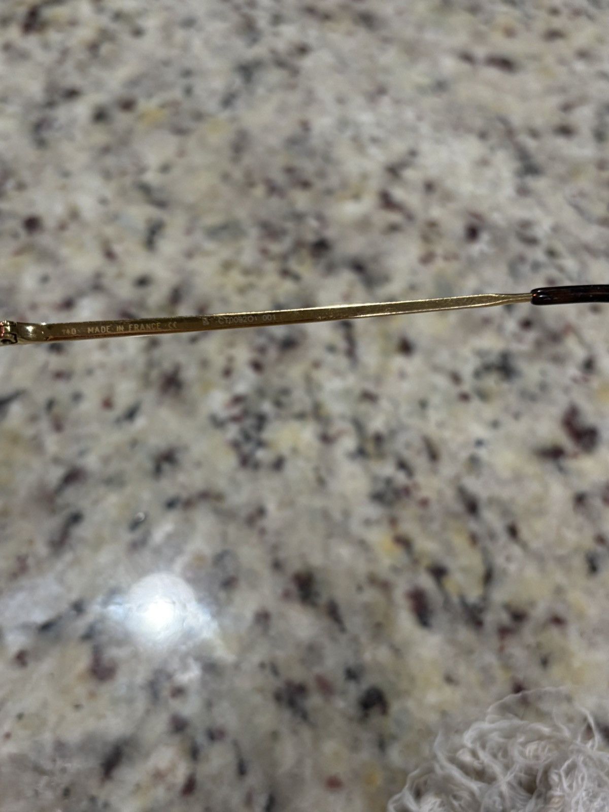 Cartier Gold Picadilly Pink Lense Glasses Size ONE SIZE - 6 Thumbnail