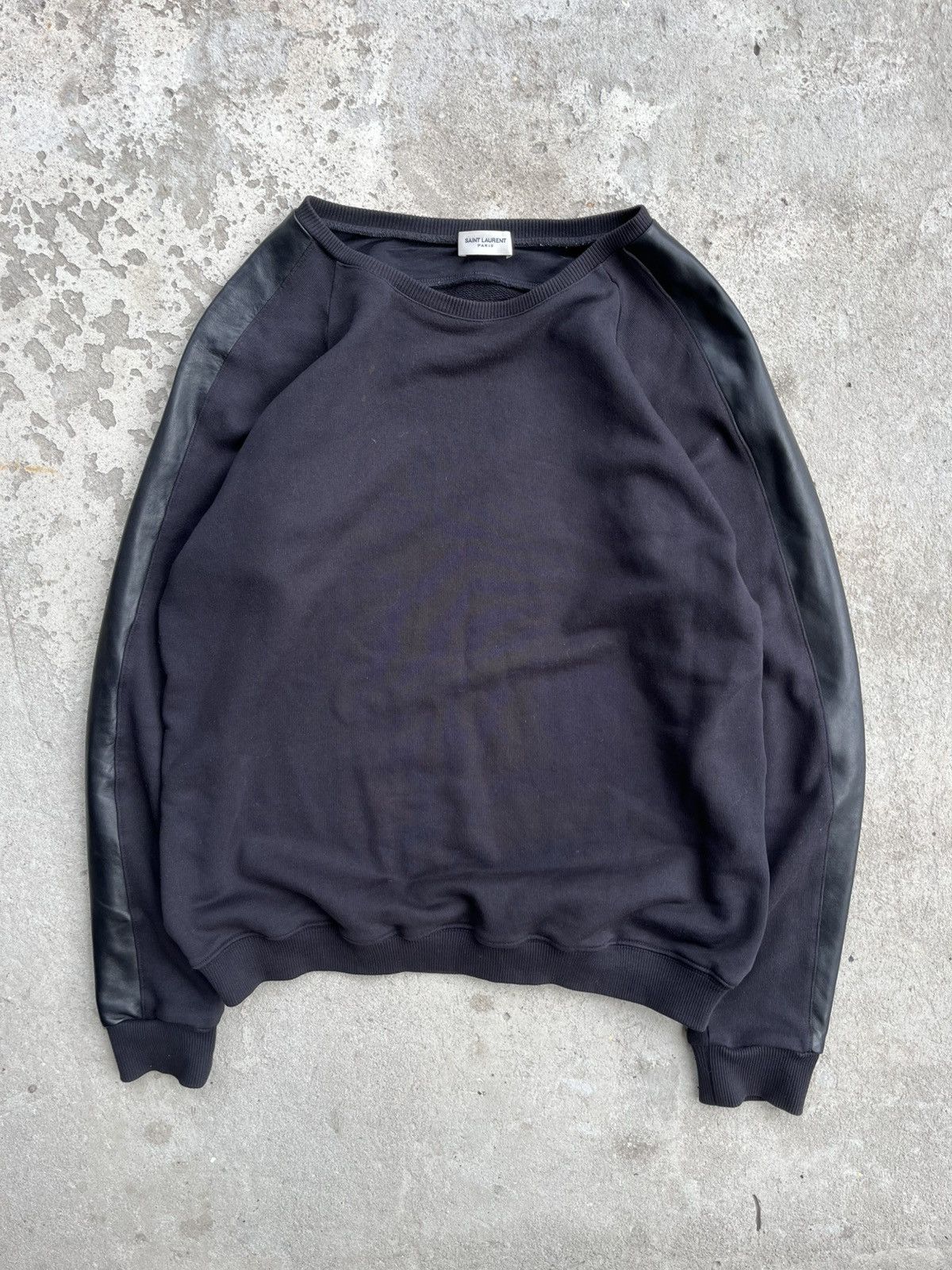 HEDI SLIMANE期 SAINT LAURENT ZIP SWEAT Hedi Slimane × Saint Laurent Paris Saint Laurent collar zip