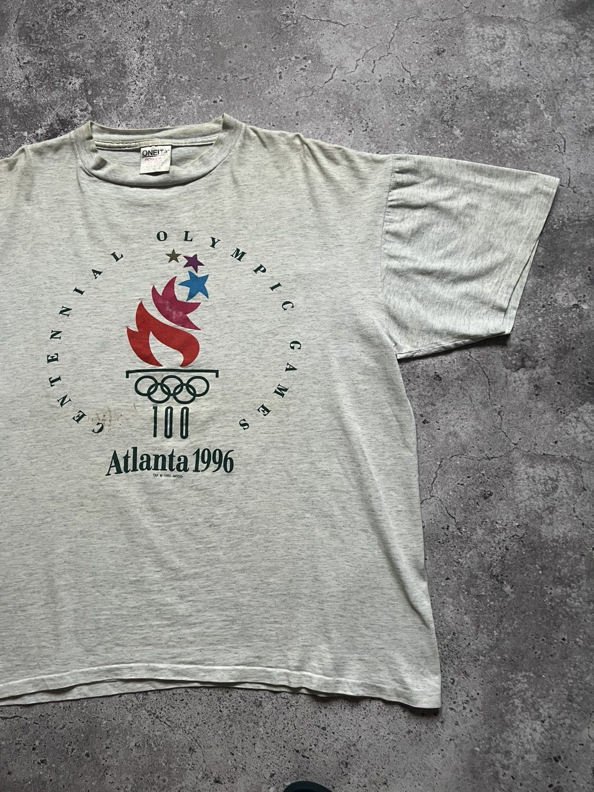 USA Olympics × Vintage Vintage 90s Atlanta 1996 Olympic Games T-shirt Single Stich Size US XL / EU 56 / 4 - 3 Thumbnail