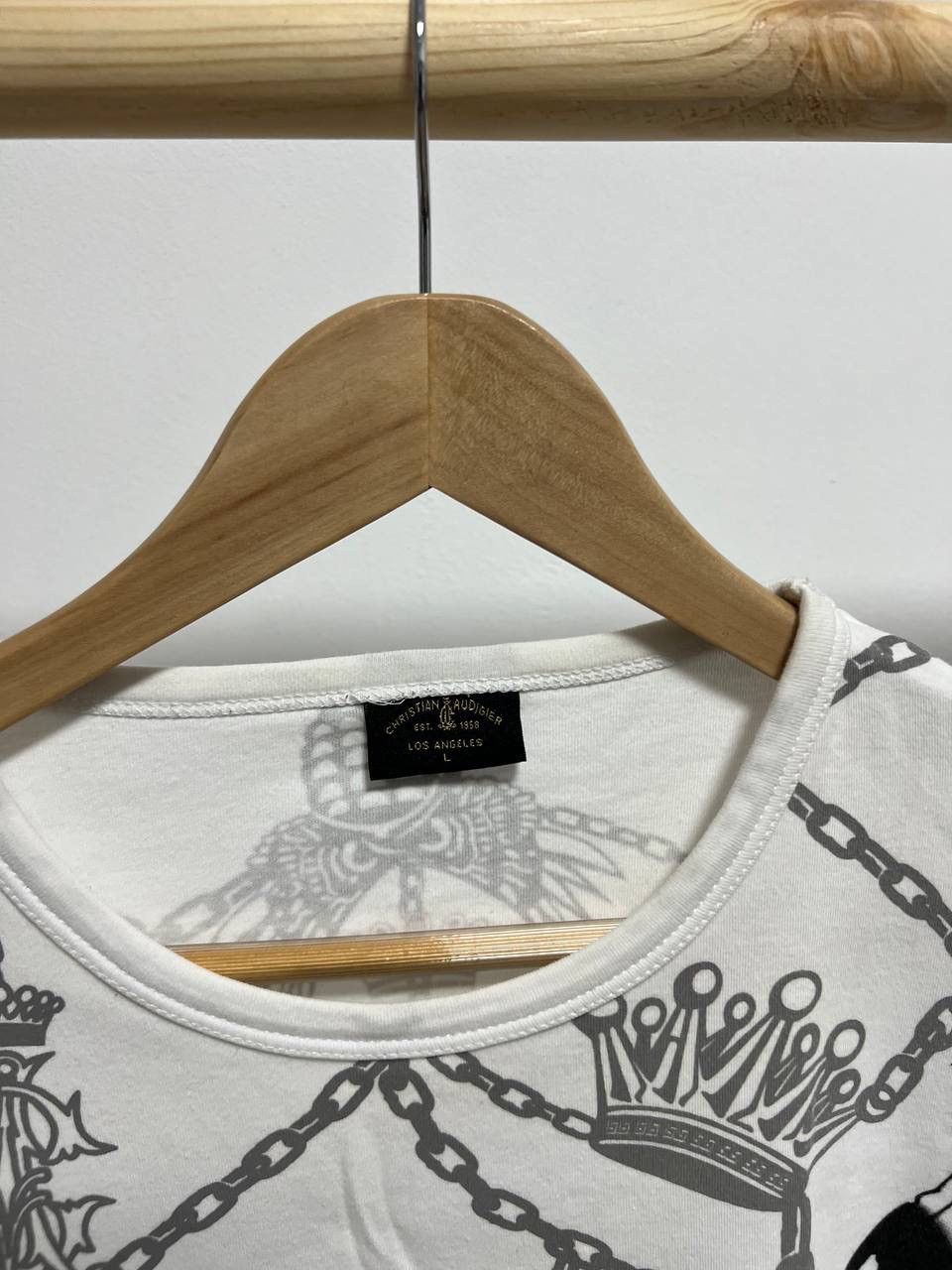 Christian Audigier × Ed Hardy Ed hardy Y2K skull rhinestone archival Japan style tee Size US L / EU 52-54 / 3 - 5 Thumbnail