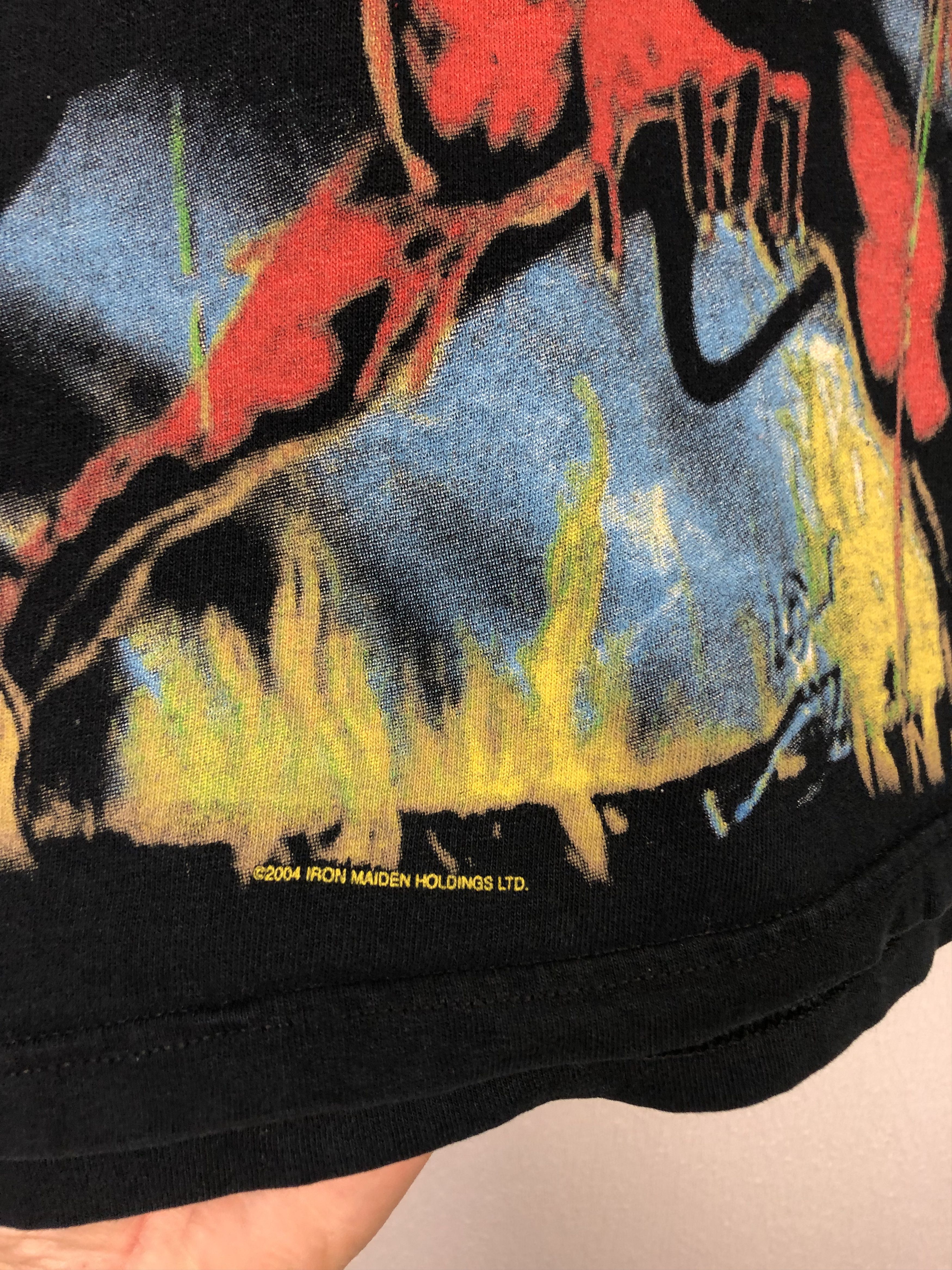 Band Tees × Vintage Vintage Iron Maiden The Number of The Beast Band Shirt Tee Size US M / EU 48-50 / 2 - 4 Thumbnail