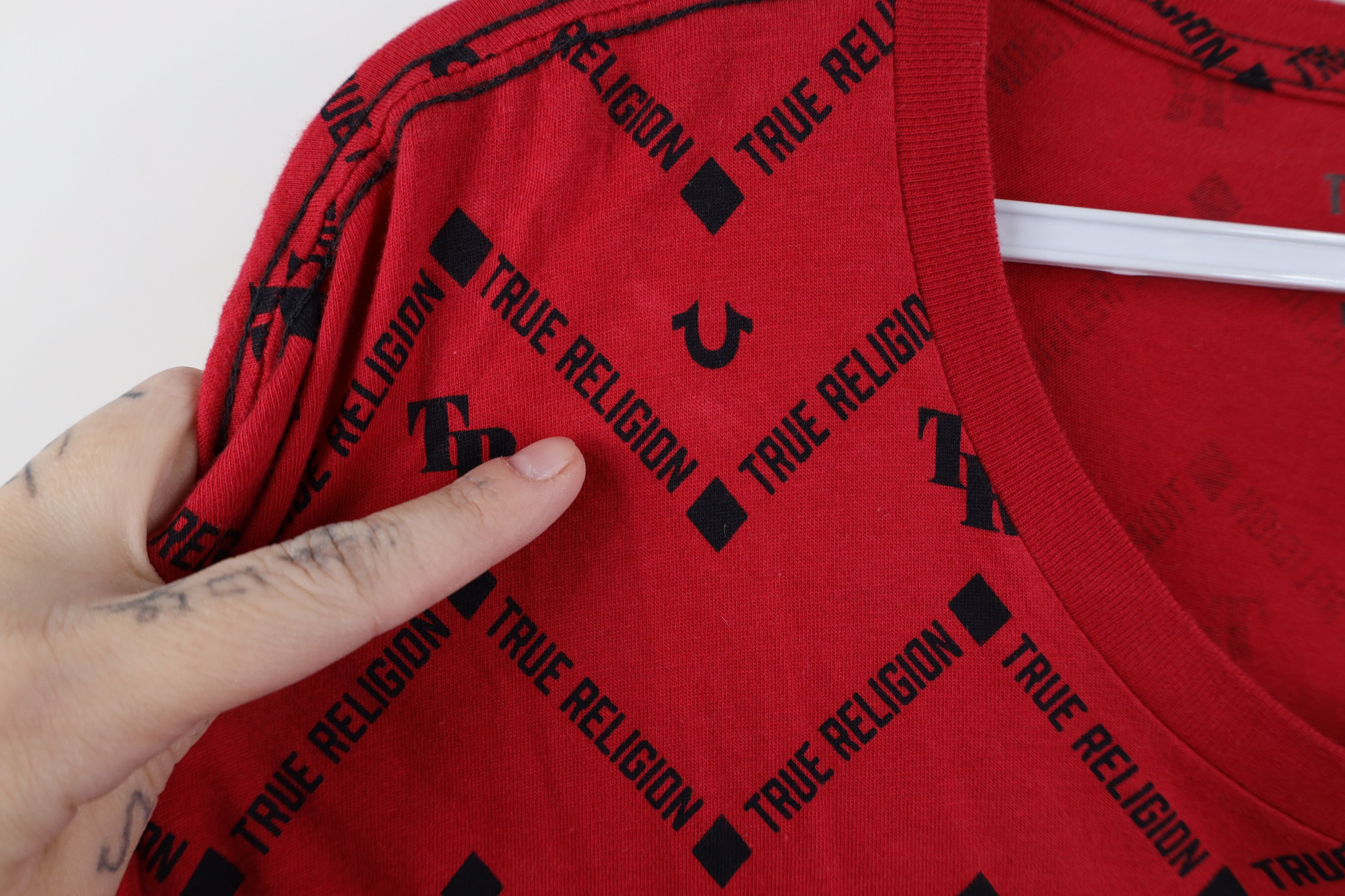True Religion True Religion All Over Print Short Sleeve T-Shirt Red Size US XL / EU 56 / 4 - 5 Thumbnail
