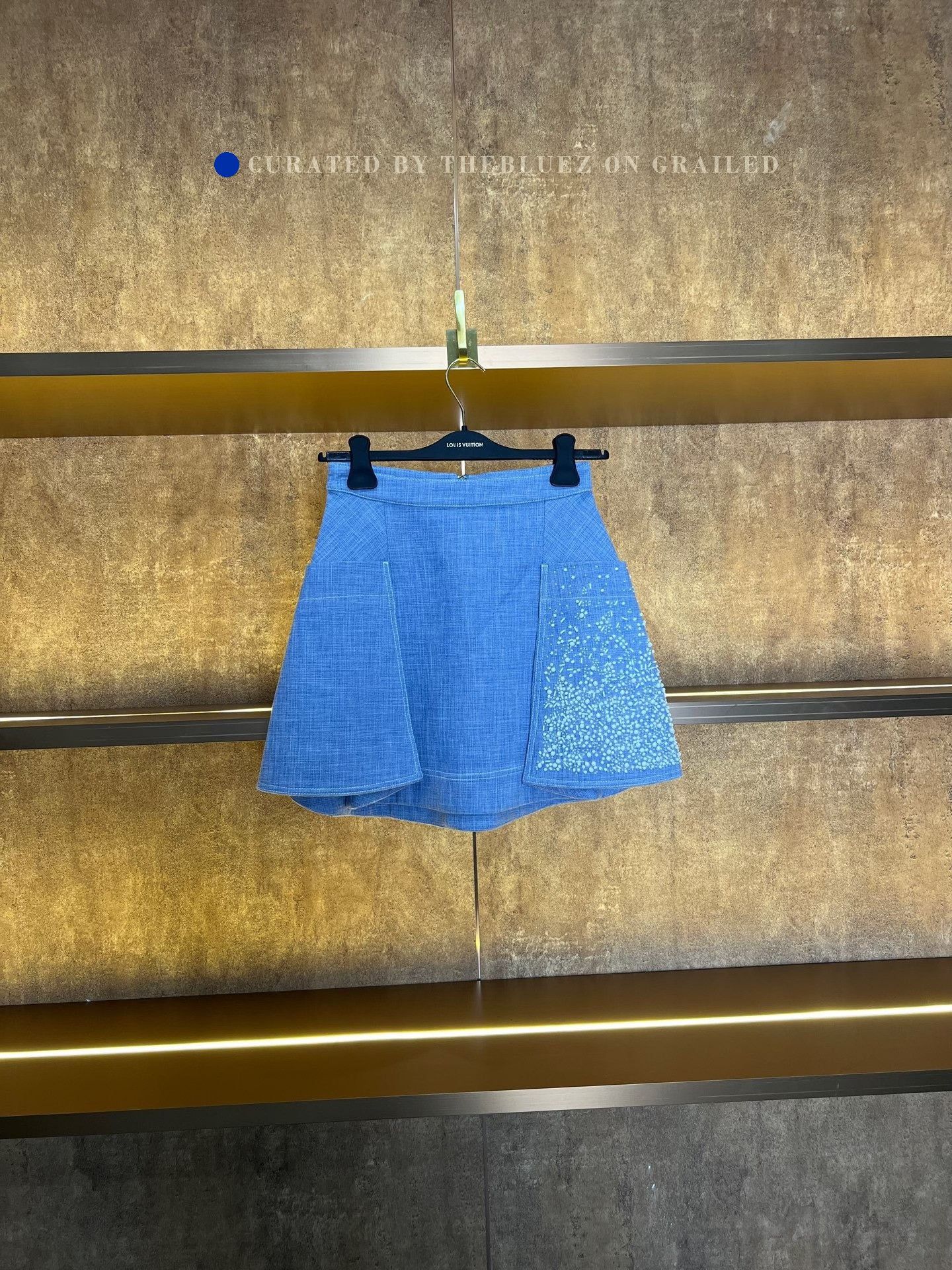 Dior Dior Beaded Pocket Blend Skirt Size 34" / US 12 / IT 48 - 1 Thumbnail
