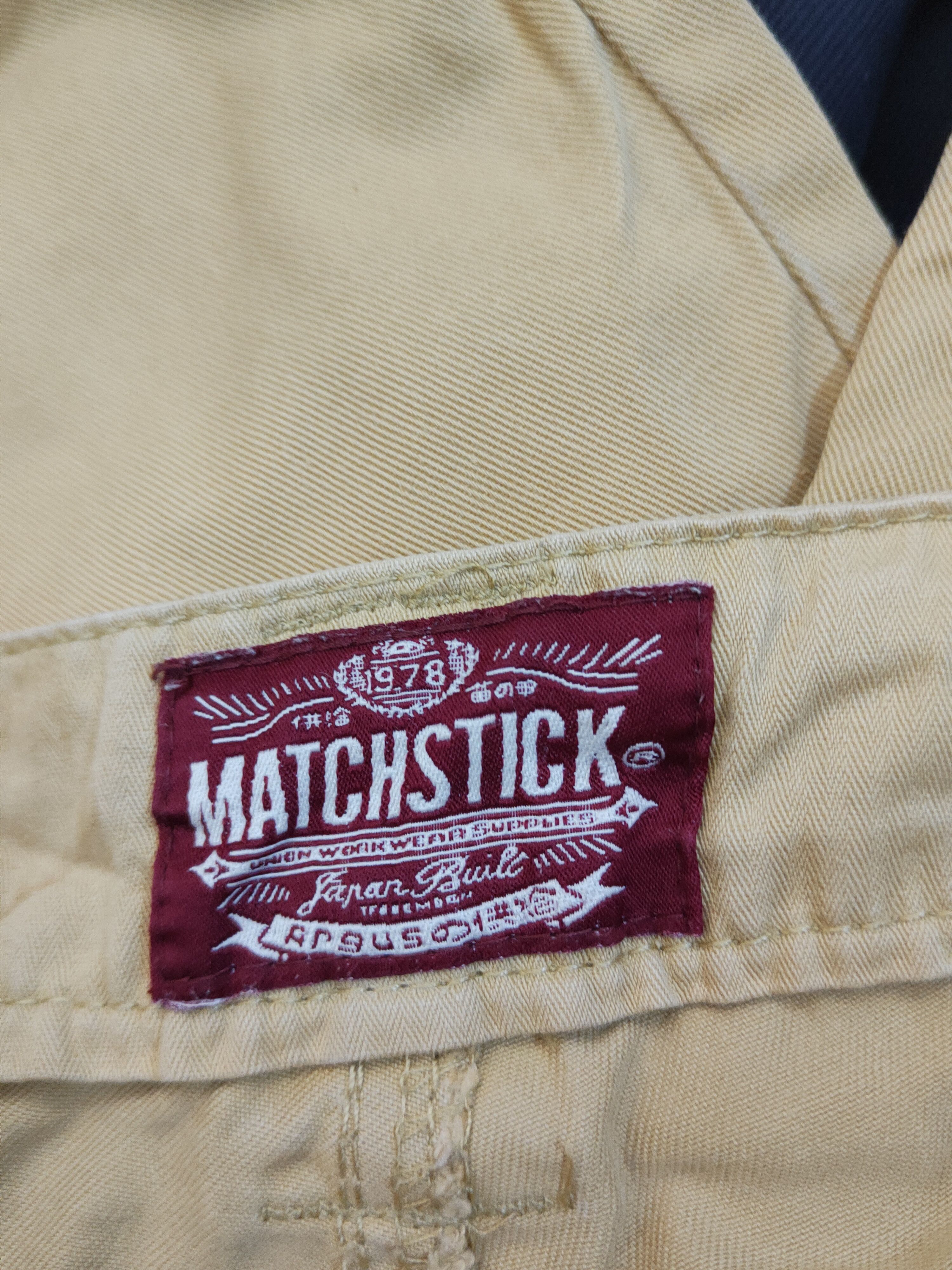 Japanese Brand DL Matchstick Reconstructed Patchwork Cargo Pants #W1780 Size US 35 - 16 Thumbnail
