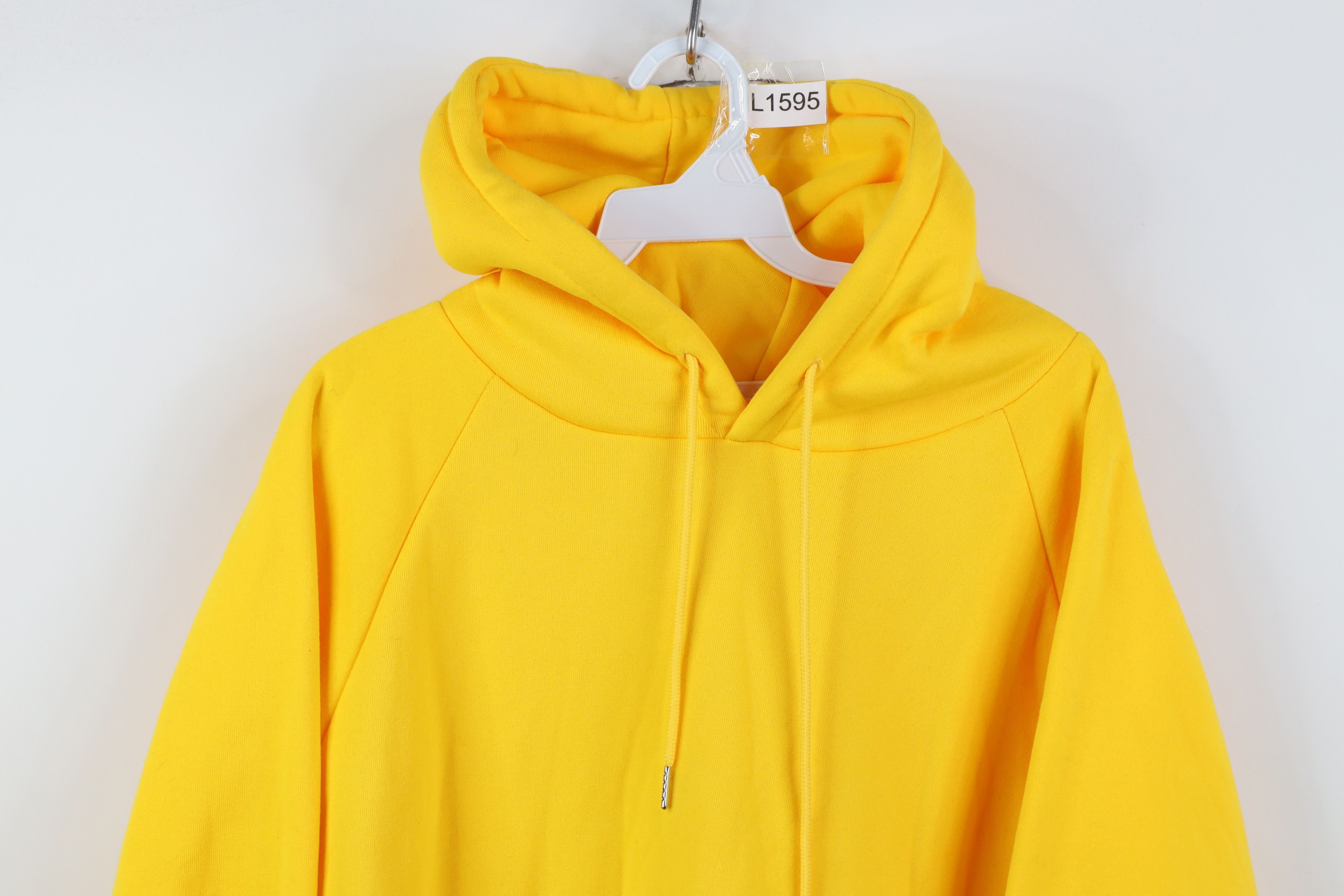 Vintage Vintage 90s Y2K Streetwear Thick Hoodie Sweatshirt Yellow Size US S / EU 44-46 / 1 - 2 Thumbnail