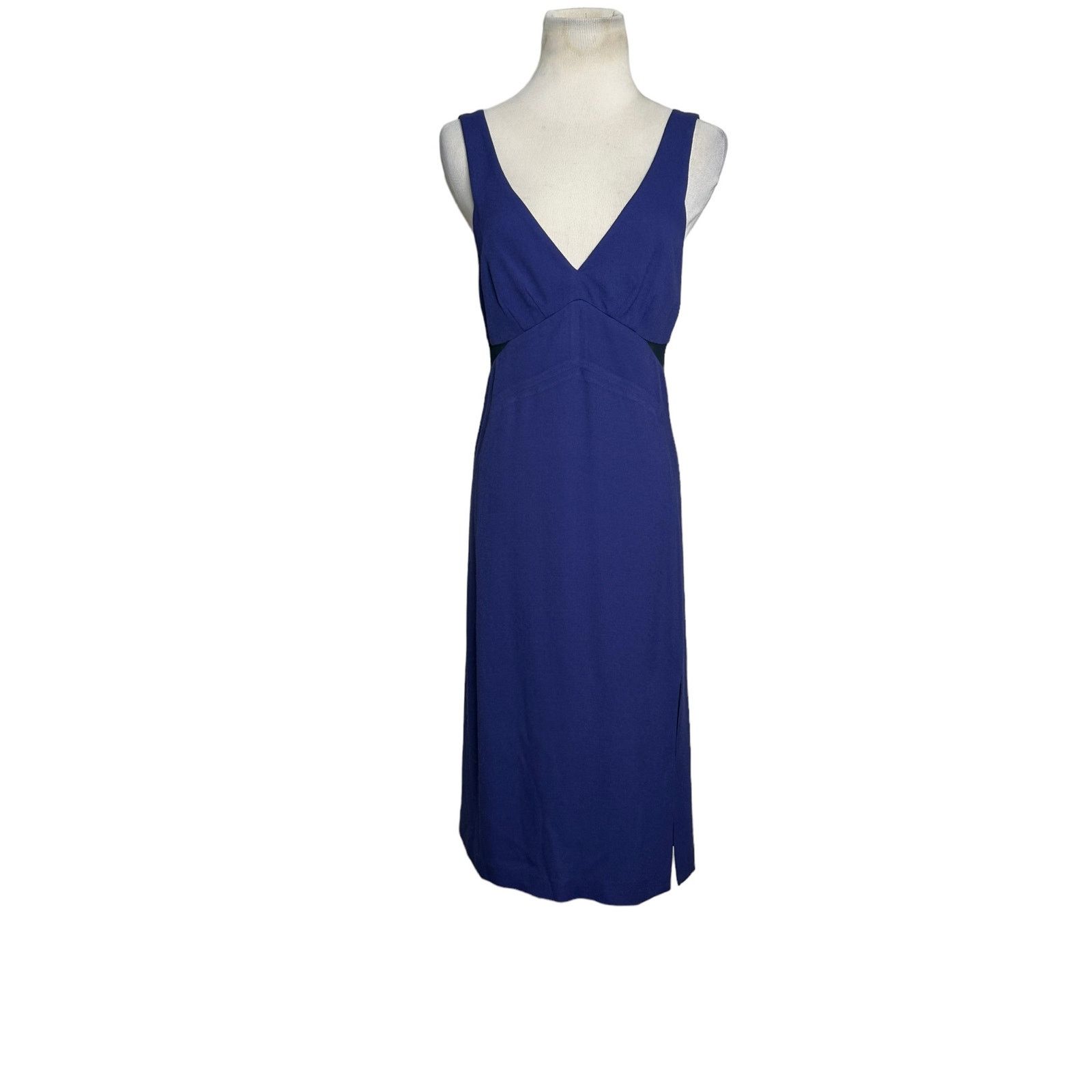 Rebecca Taylor Rebecca Taylor blue v neck sleeveless cocktail dress size 4 Size S / US 4 / IT 40 - 9 Thumbnail