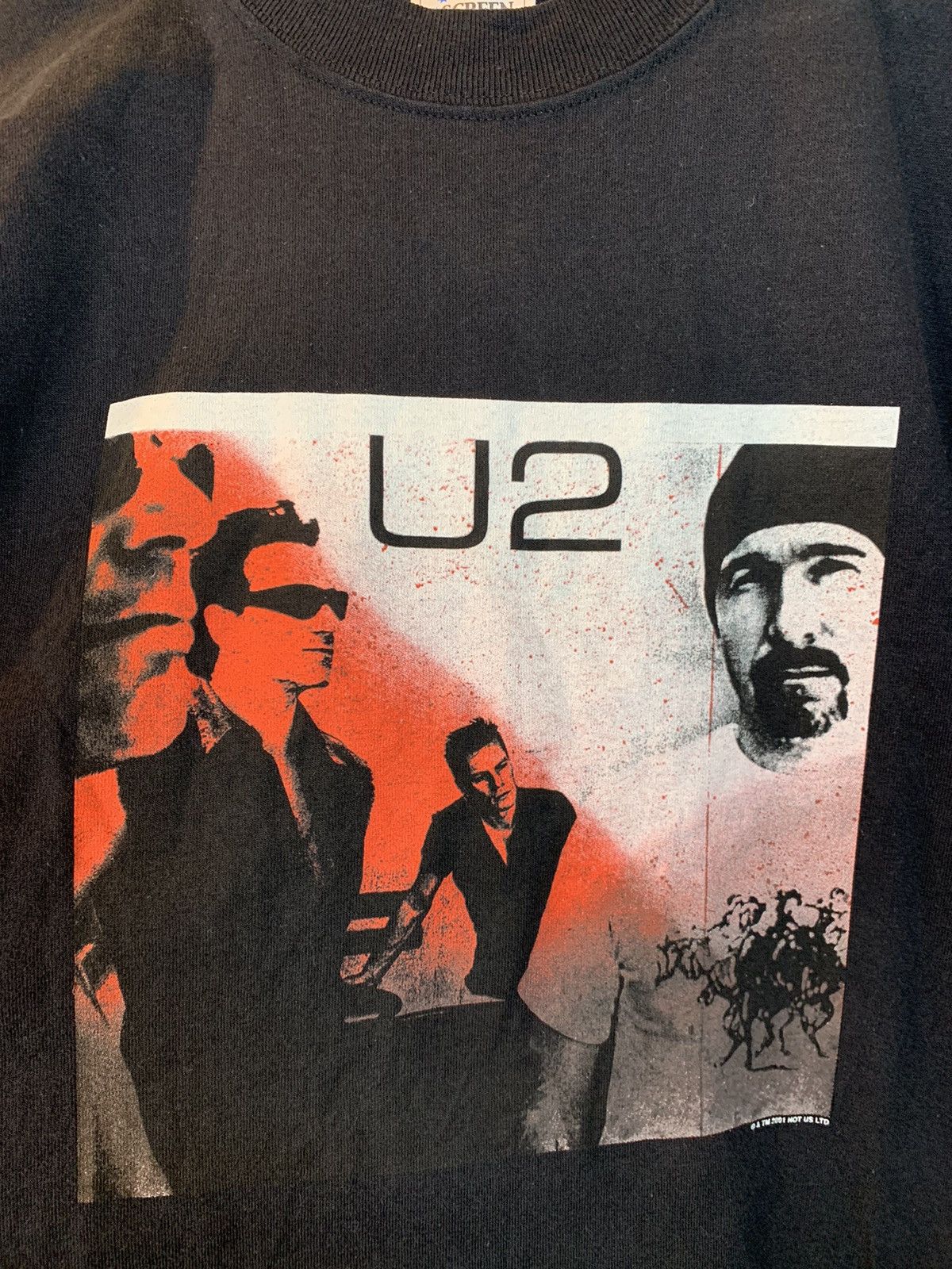 Band Tees × Vintage *RARE* Vintage 2001 U2 Goal Is Elevation Tour Euro T-Shirt Size US XL / EU 56 / 4 - 3 Thumbnail