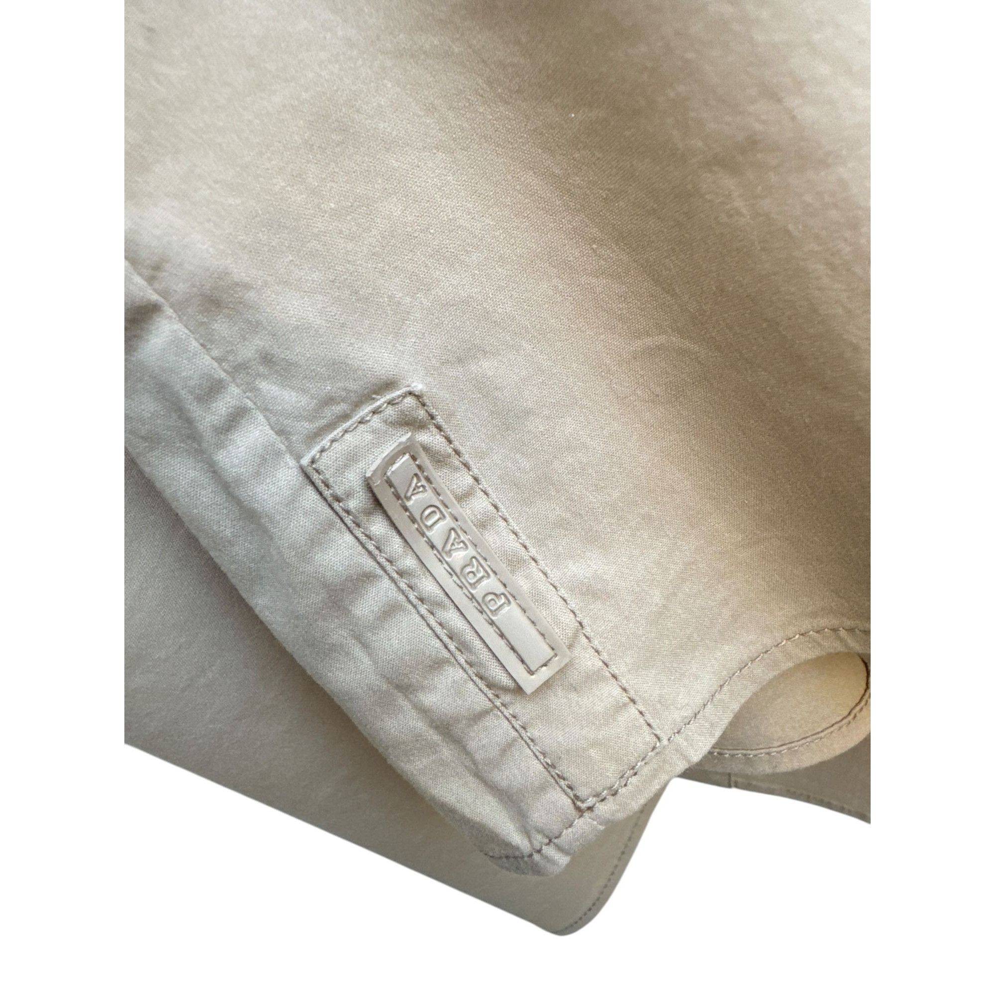 Prada Beige Short Sleeves Shirt Size XS / US 0-2 / IT 36-38 - 3 Thumbnail