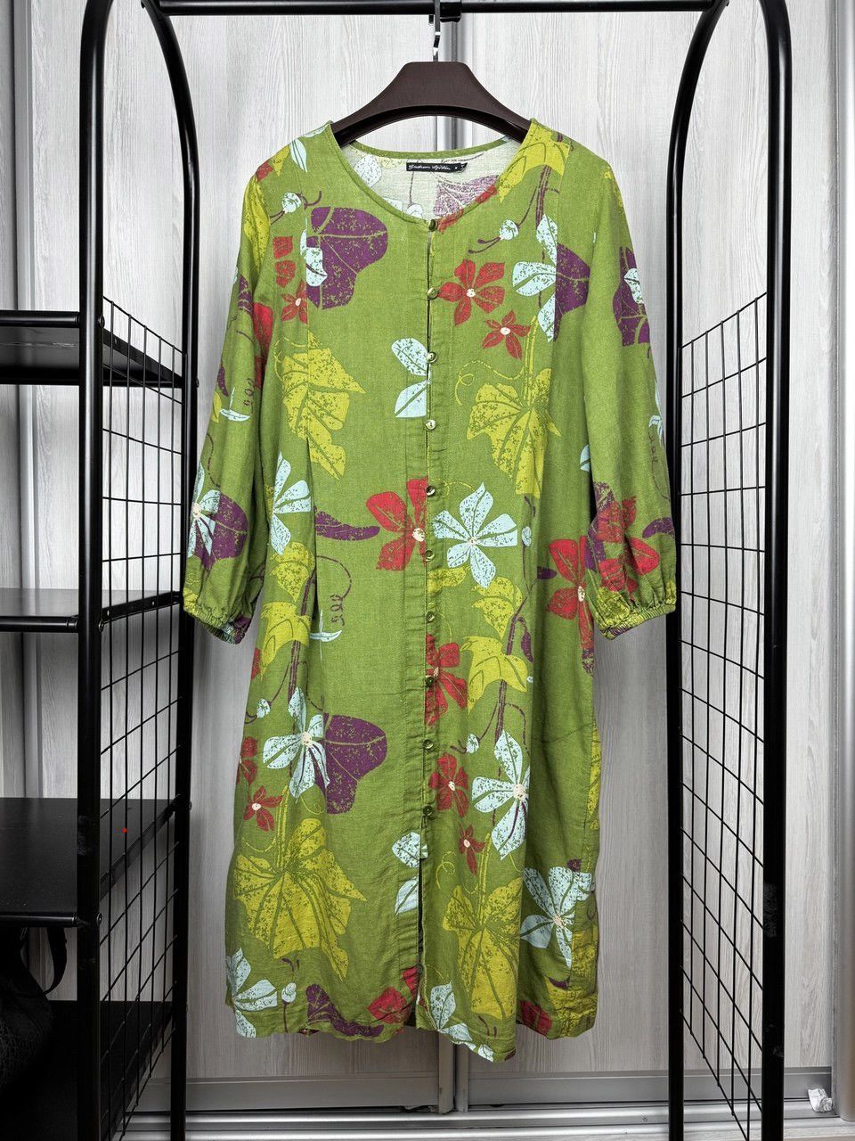 Gudrun Sjoden Gudrun Sjödén Flower cotton linen ling sleeve sleeve dress M Size M / US 6-8 / IT 42-44 - 1 Thumbnail