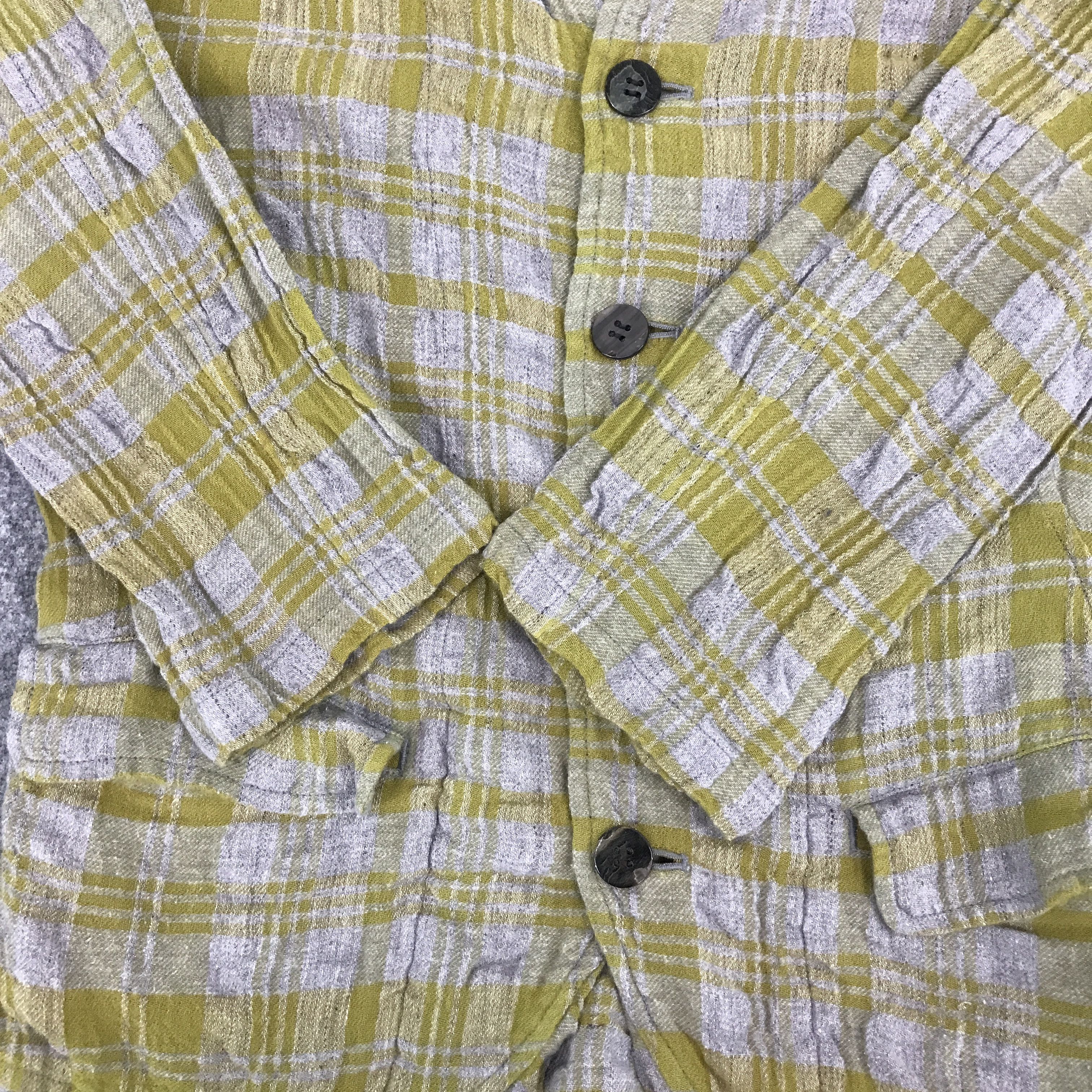Issey Miyake × Japanese Brand PLANTATION BY ISSEY MIYAKE FLANNEL COAT JACKET Size US M / EU 48-50 / 2 - 8 Thumbnail