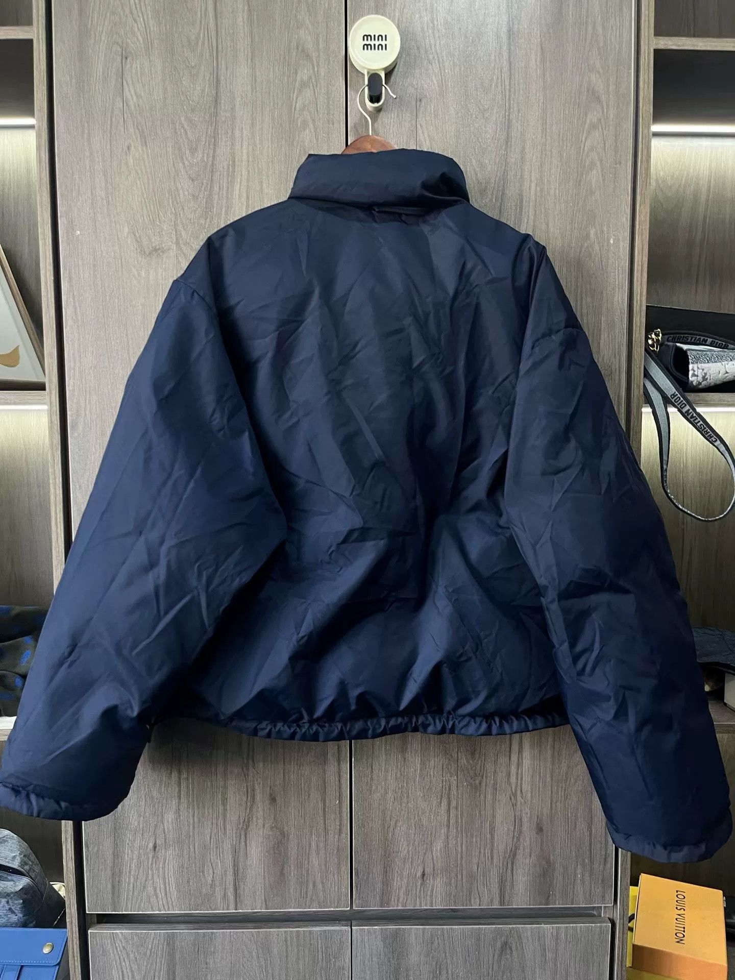 Balenciaga Balenciaga Reversible Cotton Jacket in Navy Size US L / EU 52-54 / 3 - 5 Thumbnail