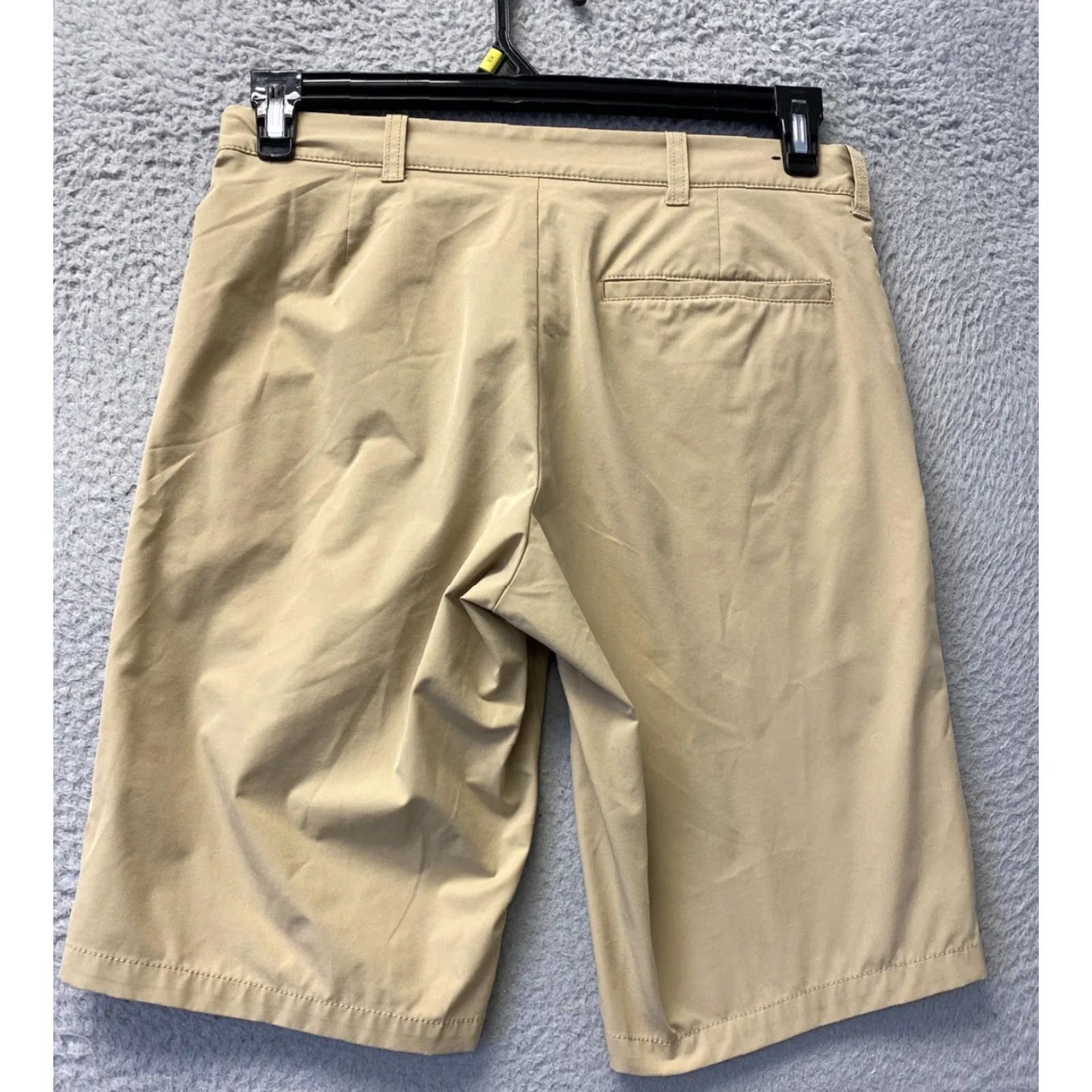 J.Crew J.CREW Shorts Mens 29 Beige Flat Front Chino Polyester 11" Inseam Light / 99-48 Regular Chino Preppy Stretch Casual Casual Wear Men Size US 29 - 5 Thumbnail