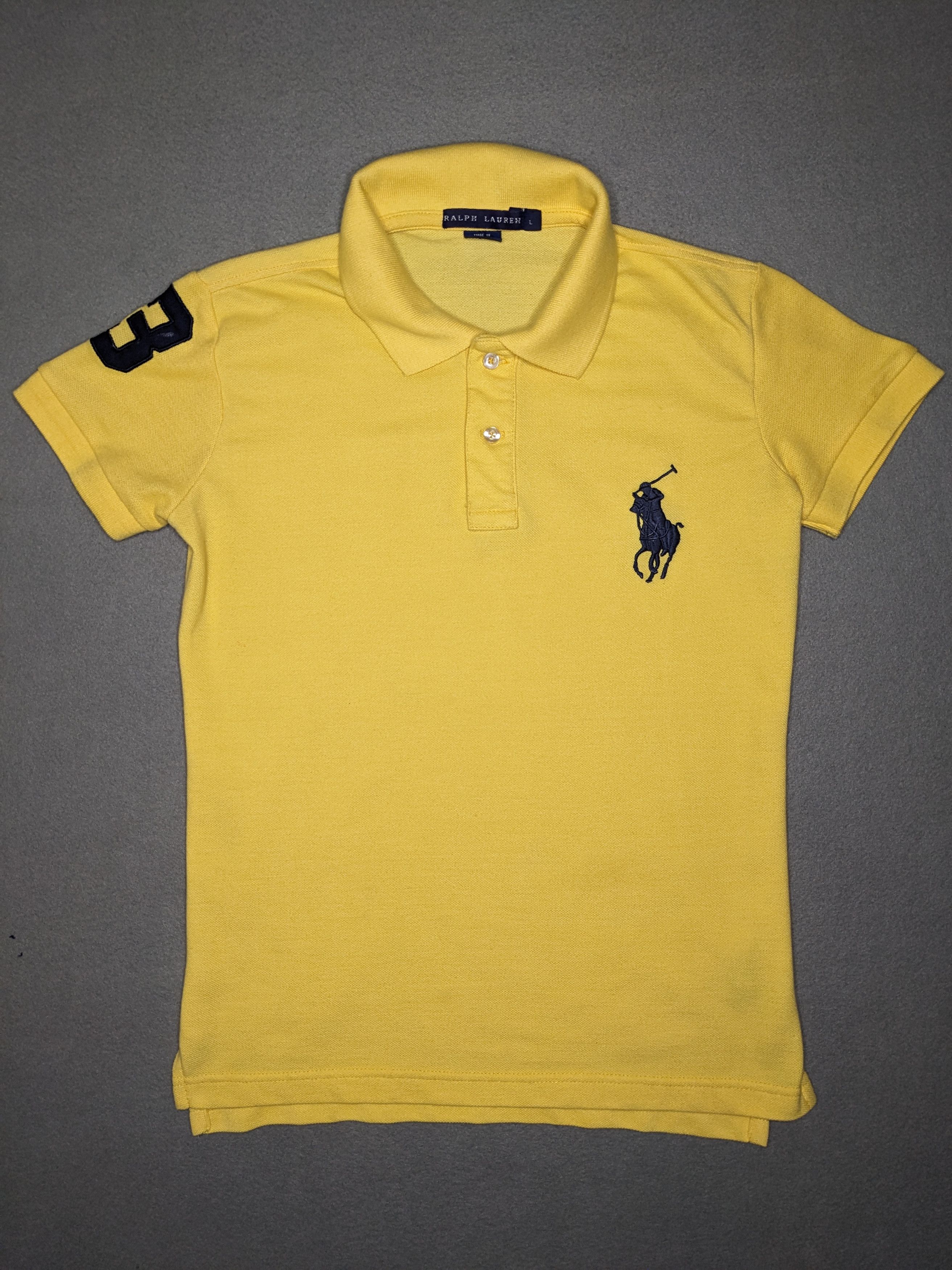 Ralph Lauren VTG Ralph Lauren Big Pony Polo Shirt Womans Large Pique Y2K Size L / US 10 / IT 46 - 1 Thumbnail