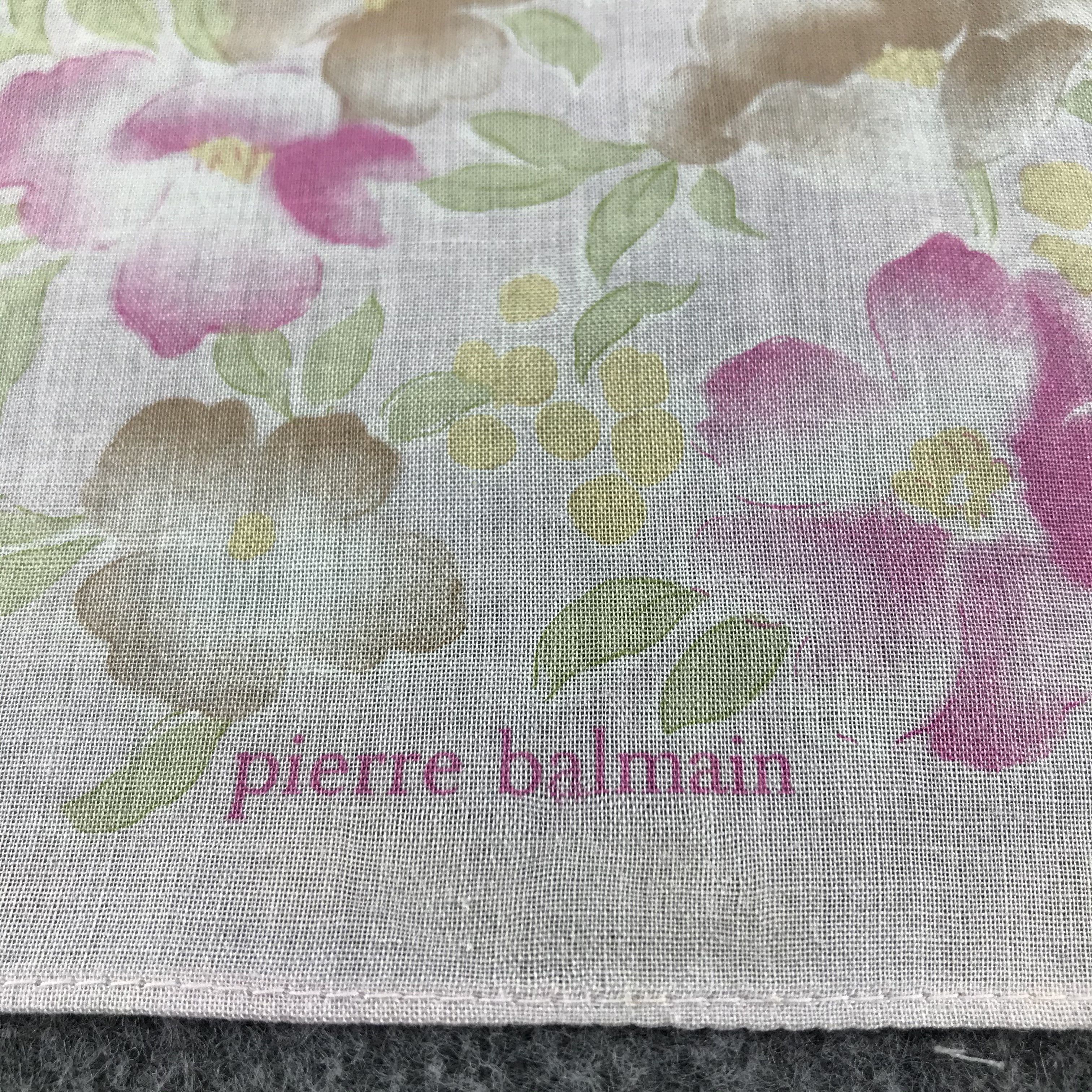 Pierre Balmain Pierre Balmain Floral Handkerchief Neckerchief Bandana H111 Size ONE SIZE - 4 Thumbnail