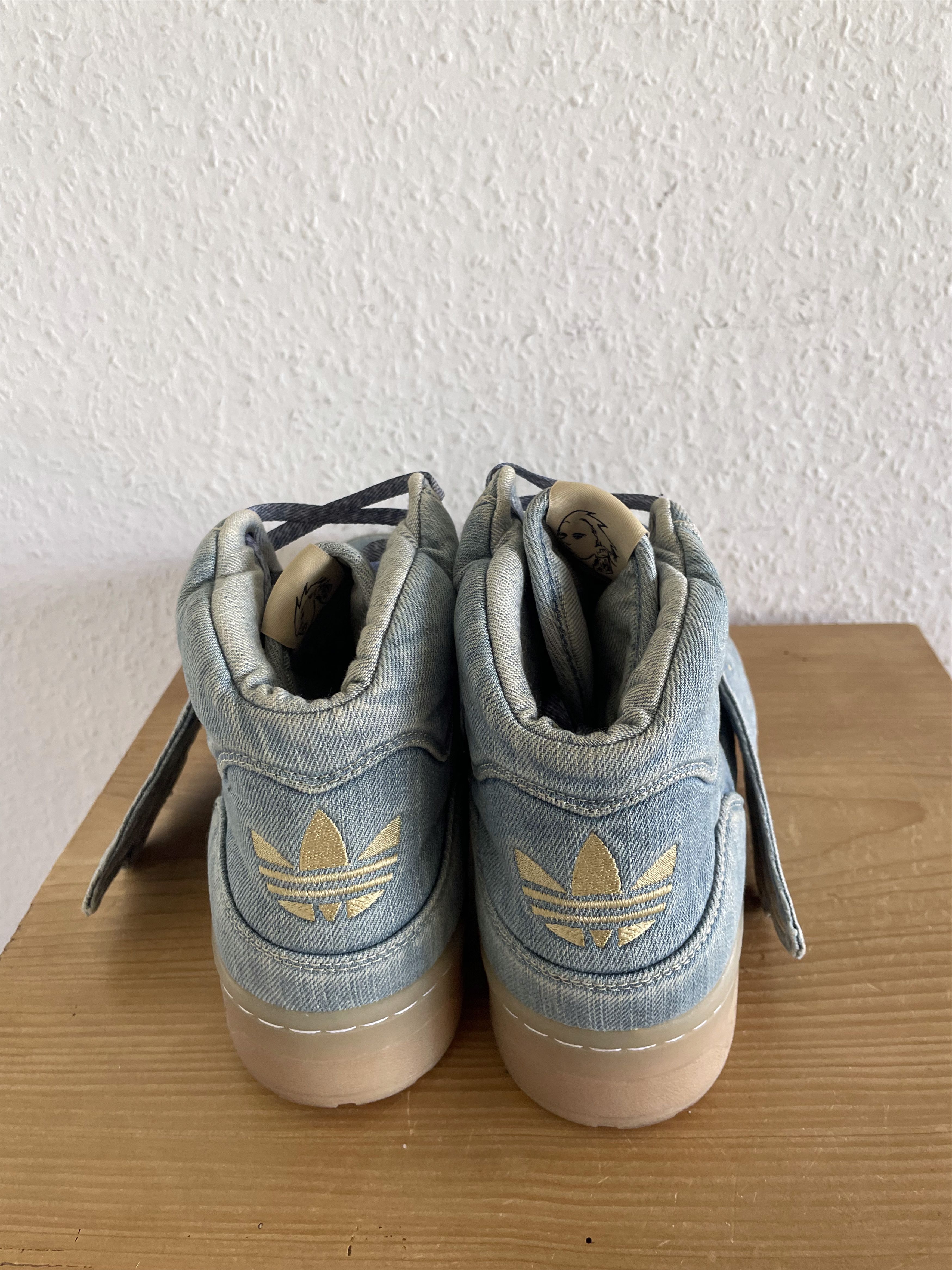 Adidas × Jeremy Scott JS Denim Wings Sneakers Size US 12.5 / EU 45-46 - 4 Thumbnail