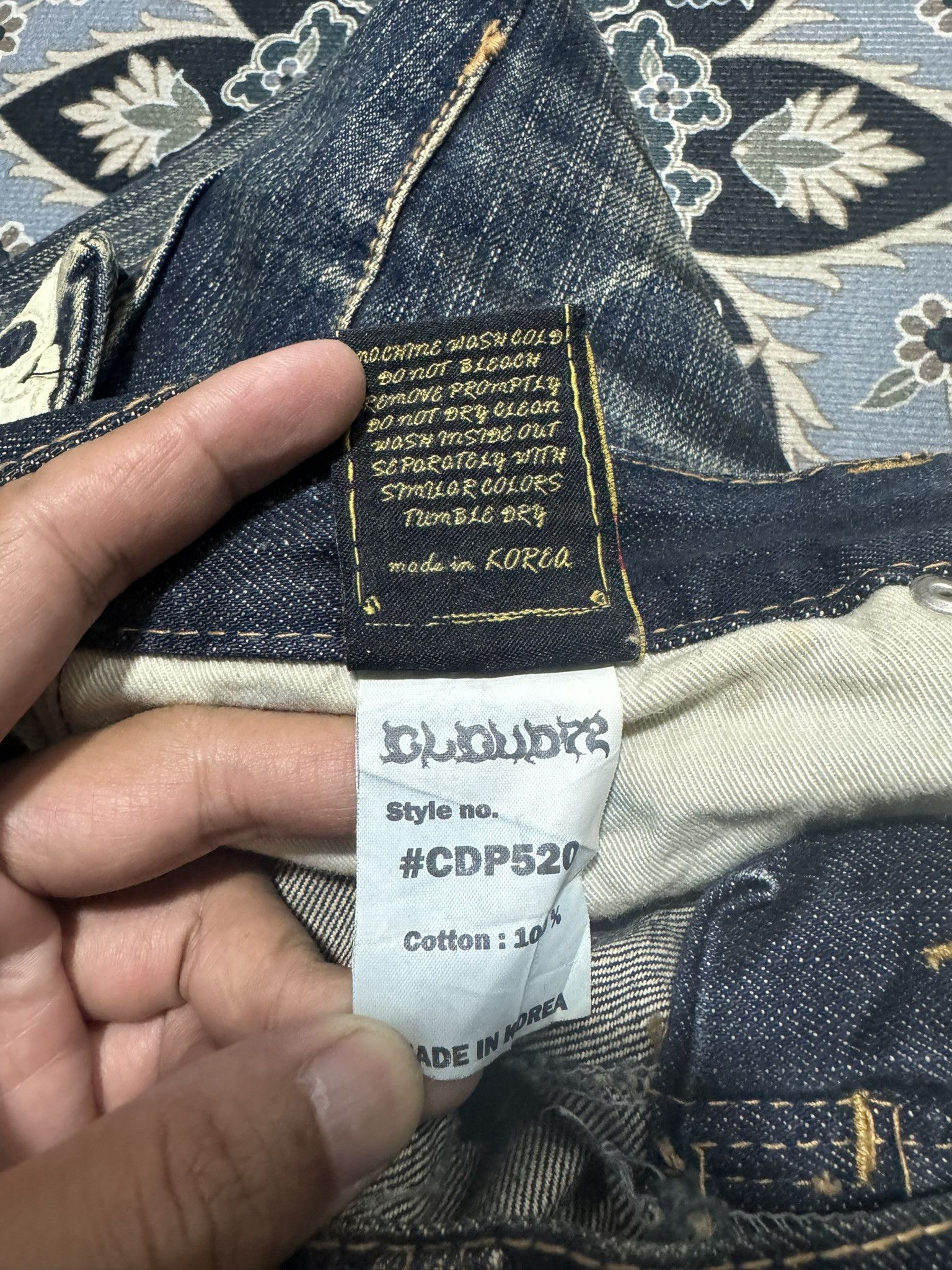 Japanese Brand × Seditionaries Cloud 77 Distressed Skull Patches Jeans Size US 29 - 14 Thumbnail