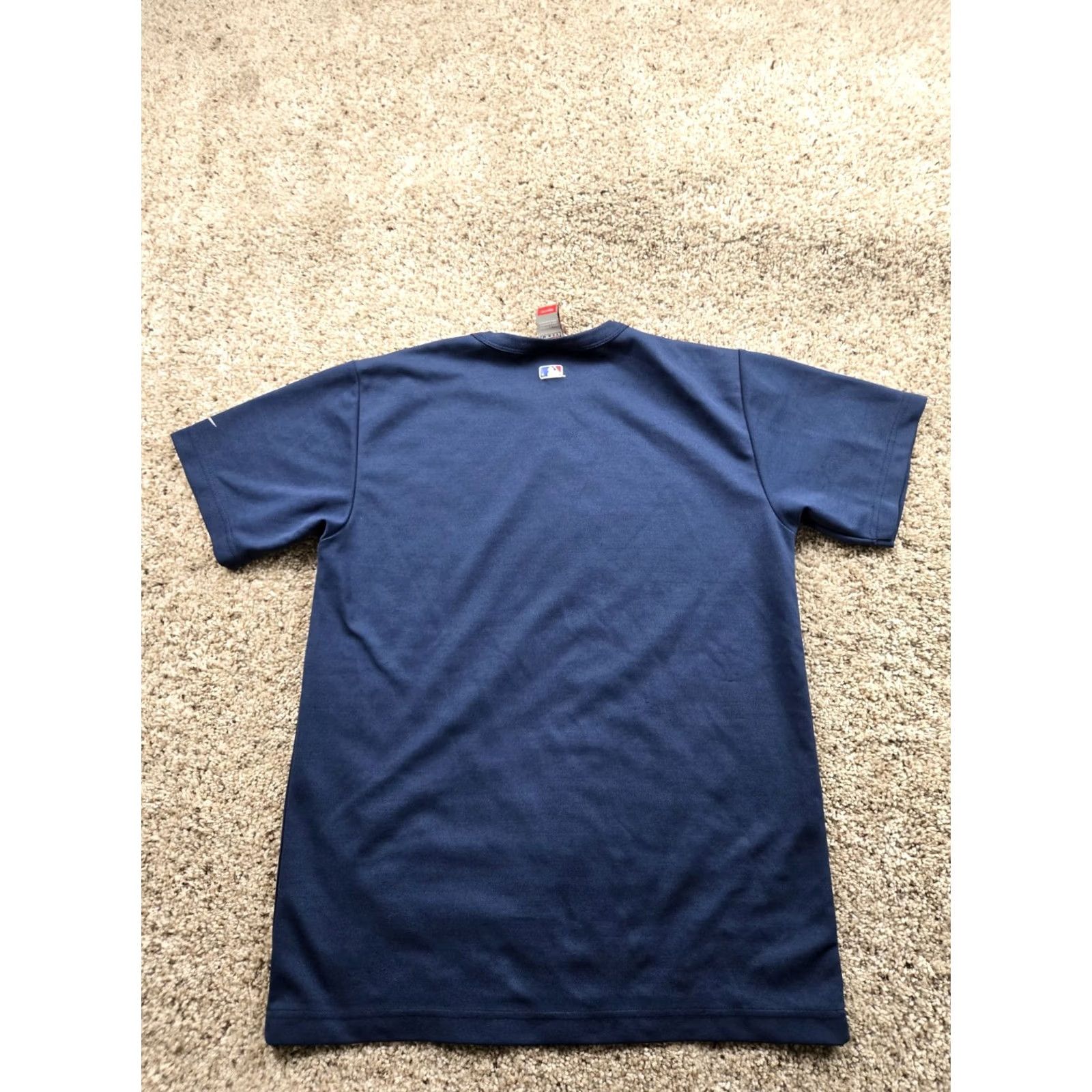 Nike Vintage Nike MLB Training T-Shirt Men’s Large Blue Short Sleeve Crew Neck Athletic Fit Dry Comfortable Logo Sports BaseBall 90s Mens Size US L / EU 52-54 / 3 - 6 Thumbnail
