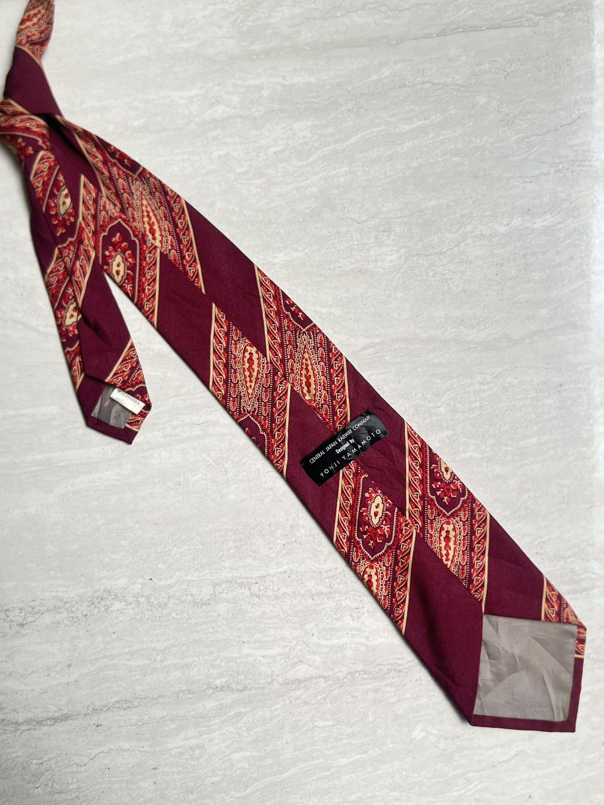 Yohji Yamamoto YOHJI YAMAMOTO Central Japan Railway Company Tie Size ONE SIZE - 2 Thumbnail