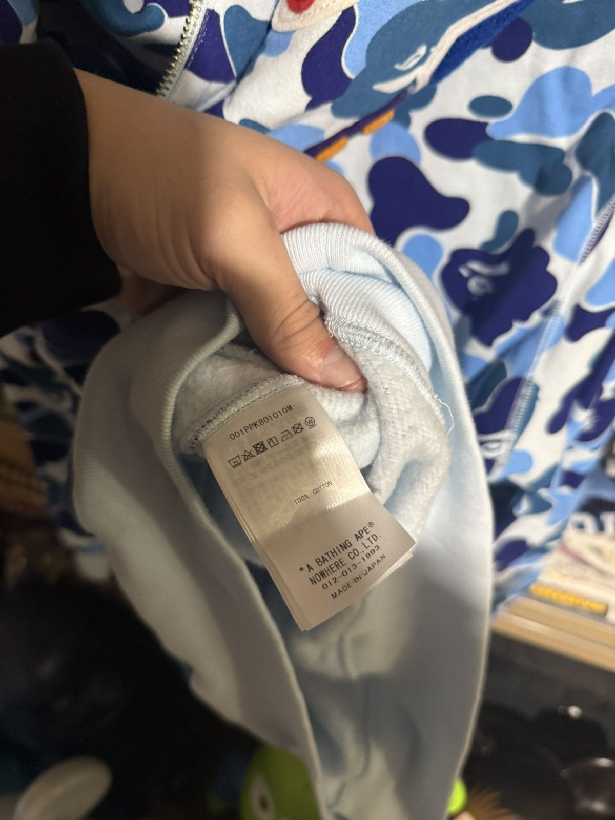 Bape Bape Baby Blue Shark Quarterzip Hoodie Size US M / EU 48-50 / 2 - 5 Thumbnail