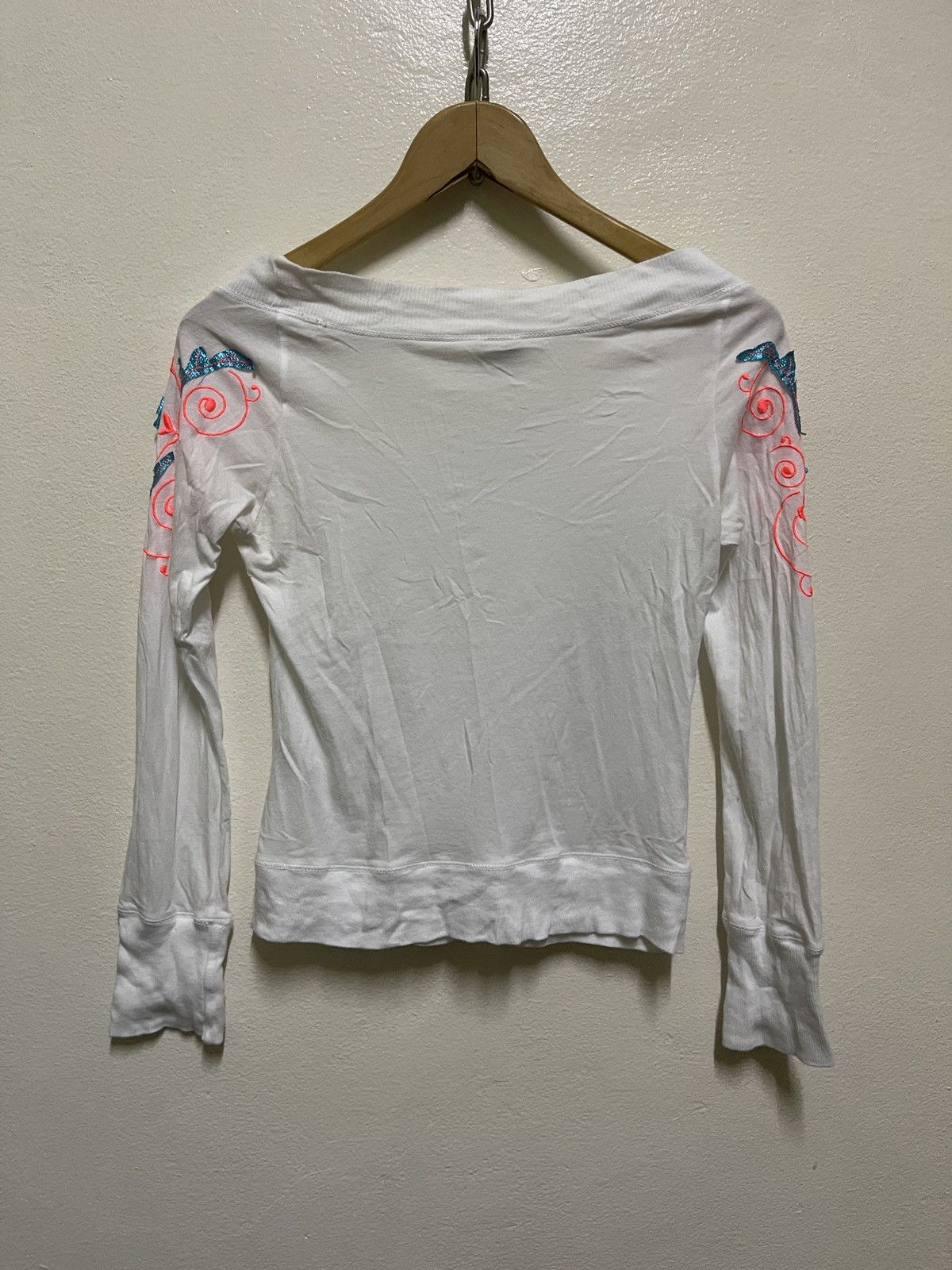 Diesel × Vintage Diesel Embroidery Flower Patches T Shirt Size L / US 10 / IT 46 - 8 Thumbnail