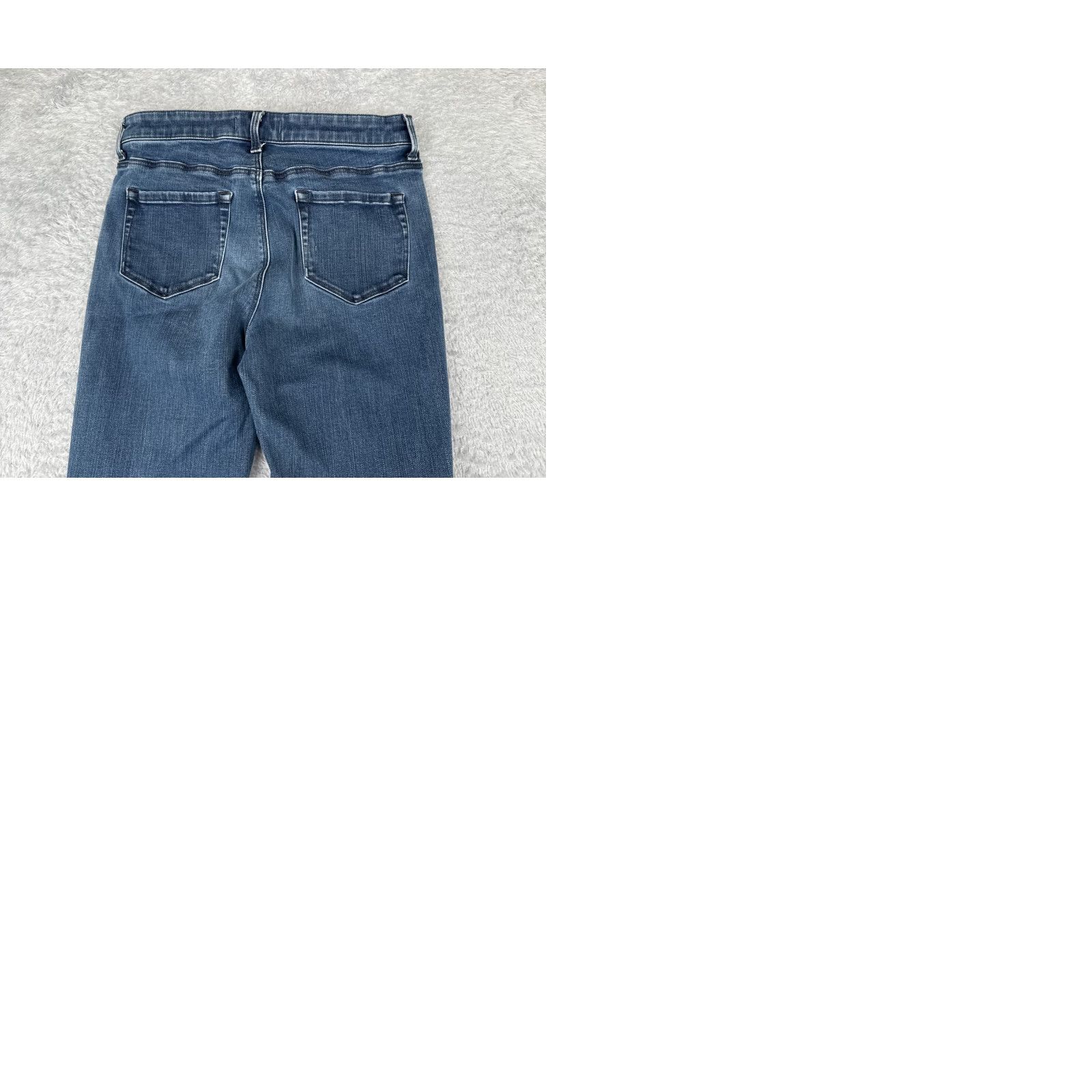 Uniqlo Uniqlo Jeans Womens 25 Blue Denim Skinny Mid Rise Cotton Blend 26x33 Size 42" / US 20 - 11 Thumbnail