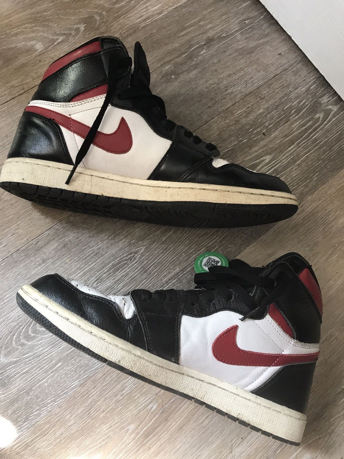 Jordan Brand Air Jordan 1 Retro High Black Gym Red Sail 9.5 2019 Nike Size US 9.5 / EU 42-43 - 13 Thumbnail