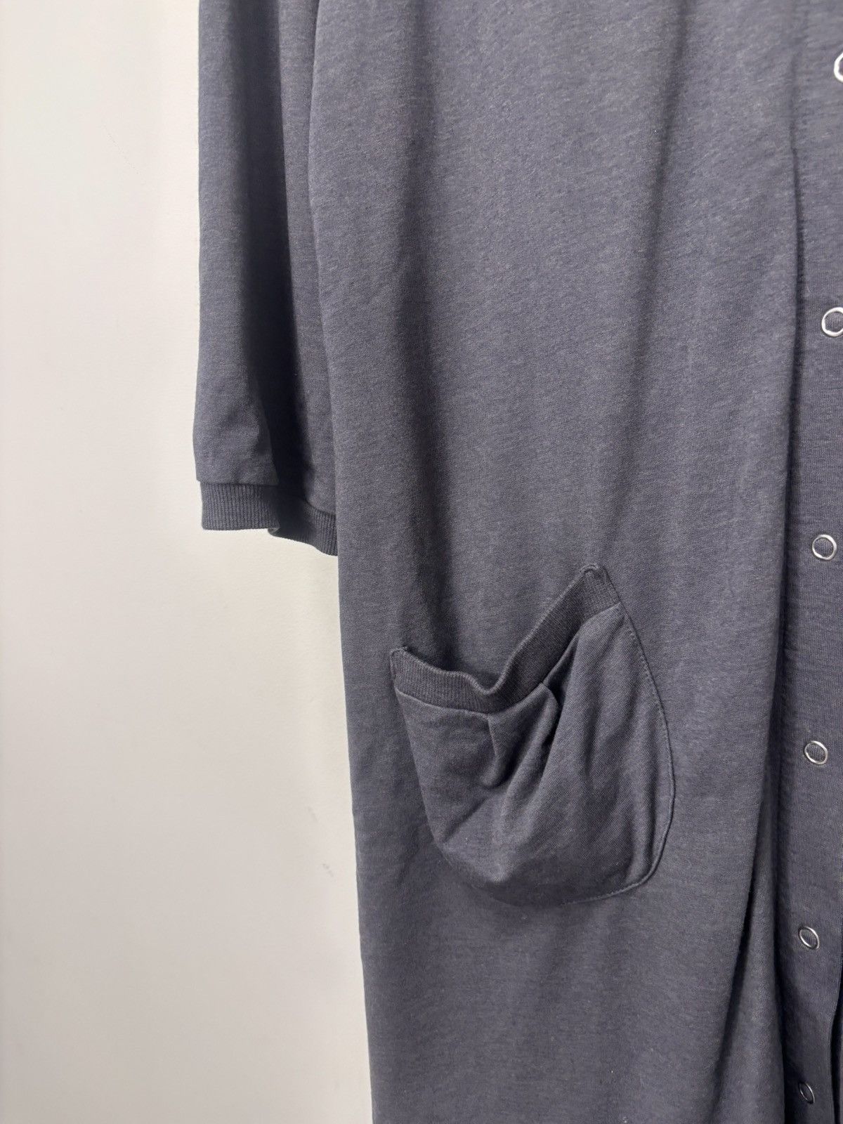 Marimekko Marimekko Women’s Grey Cotton Blend Long Cardigan Dress Size XL / US 12-14 / IT 48-50 - 7 Thumbnail