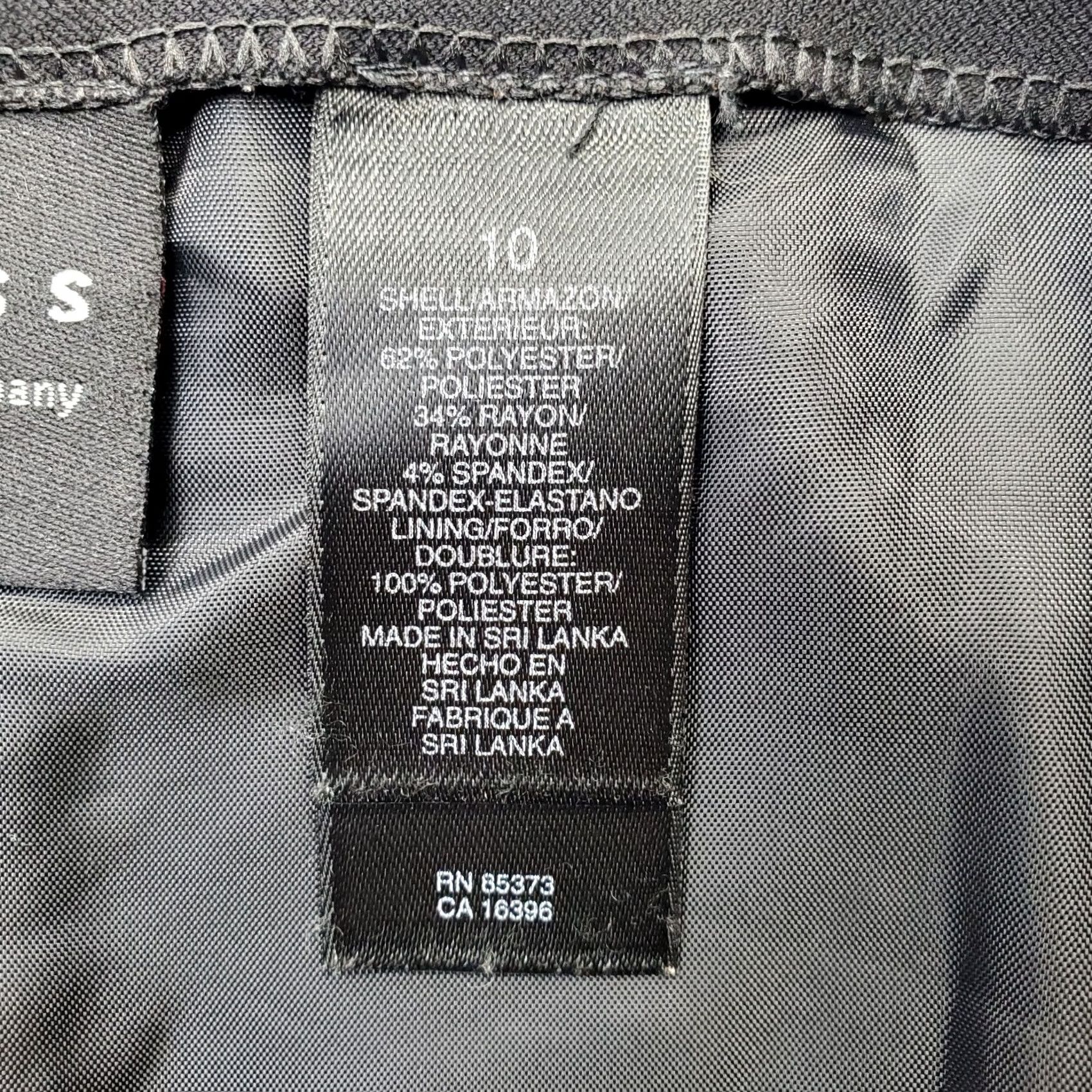Vintage Axcess Skirt Womens Size 10 Black Stretch Lined Pencil Straight Short Vintage: No (Pre-owned) Womens Size 32" / US 10 / IT 46 - 6 Thumbnail