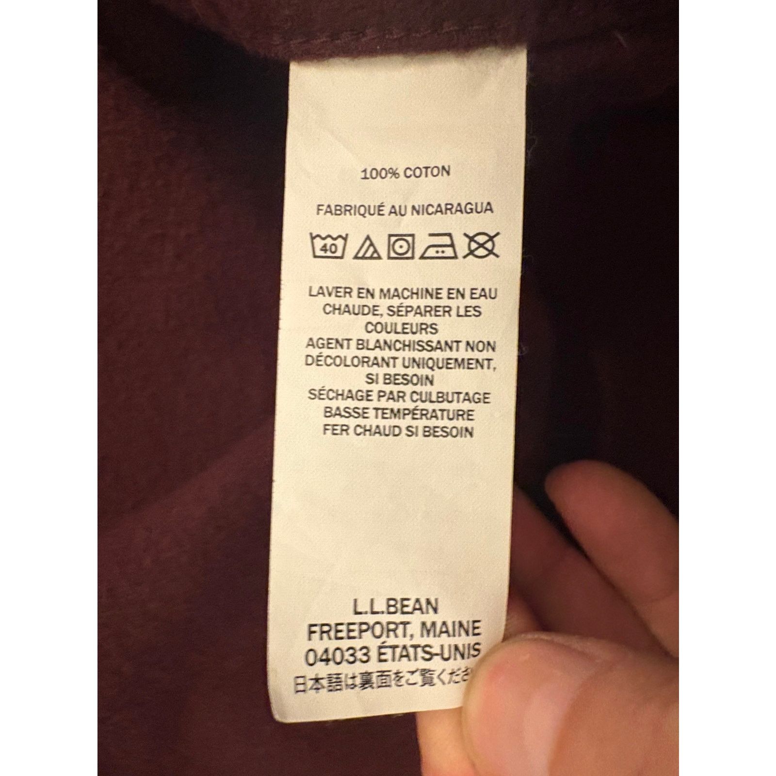 L.L. Bean Vintage L.L. Bean Chamois Burgundy Long Sleeve Shirt Size US XL / EU 56 / 4 - 6 Thumbnail